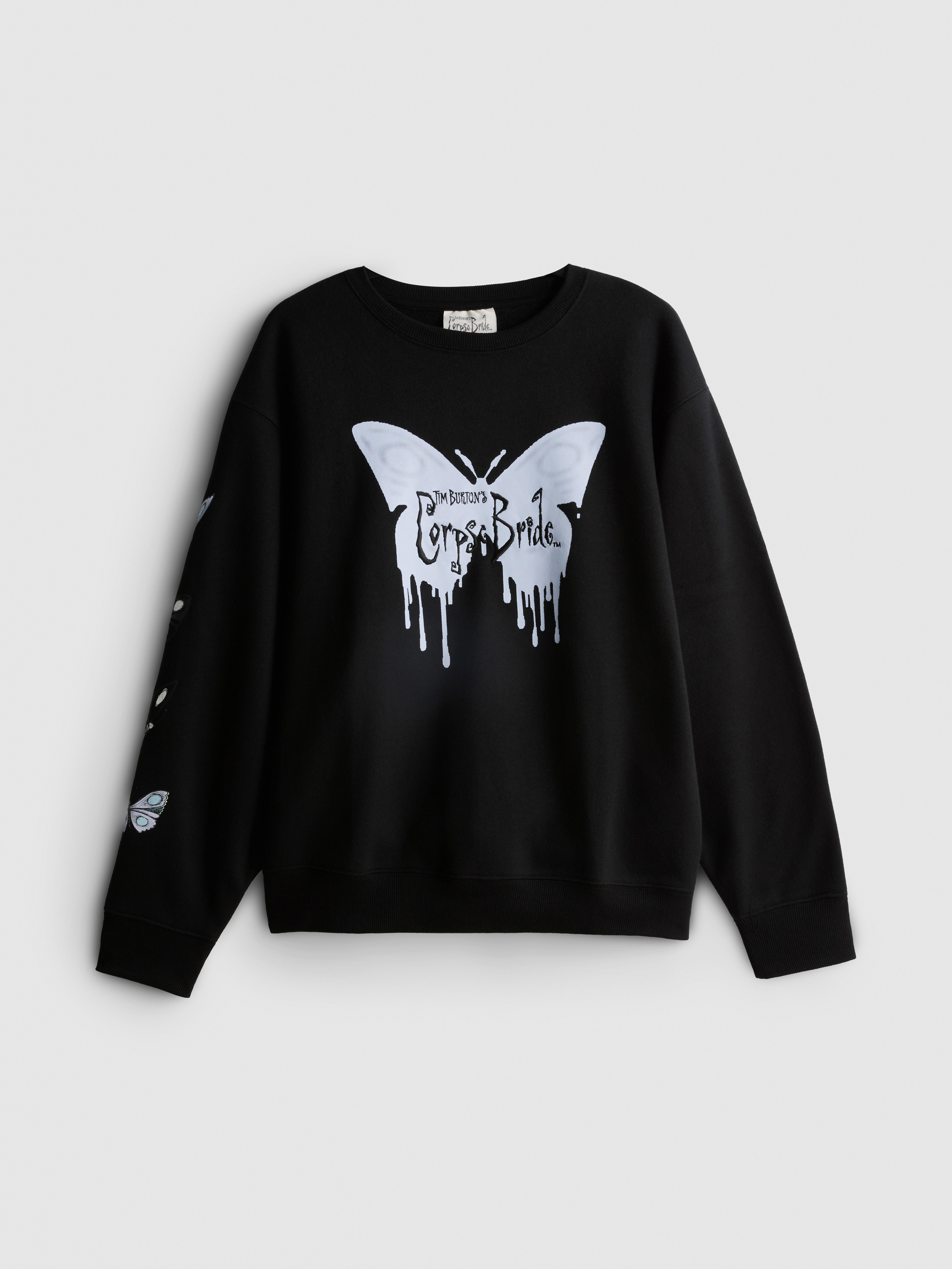 Tim Burton’s Corpse Bride Graphic Sweatshirt - Black