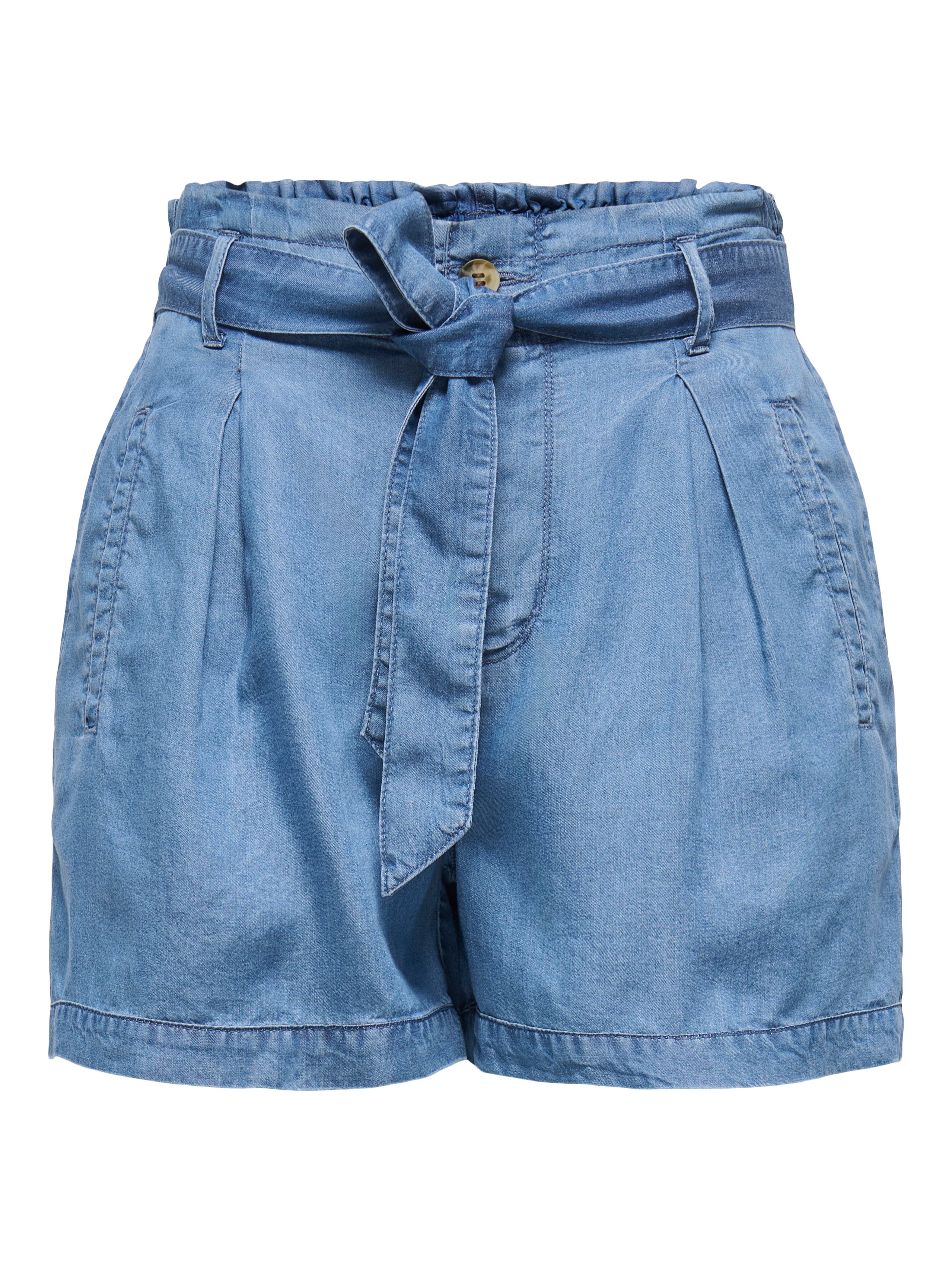 ONLCHARIS High waist Regular Fit Shorts Medium Blue Denim