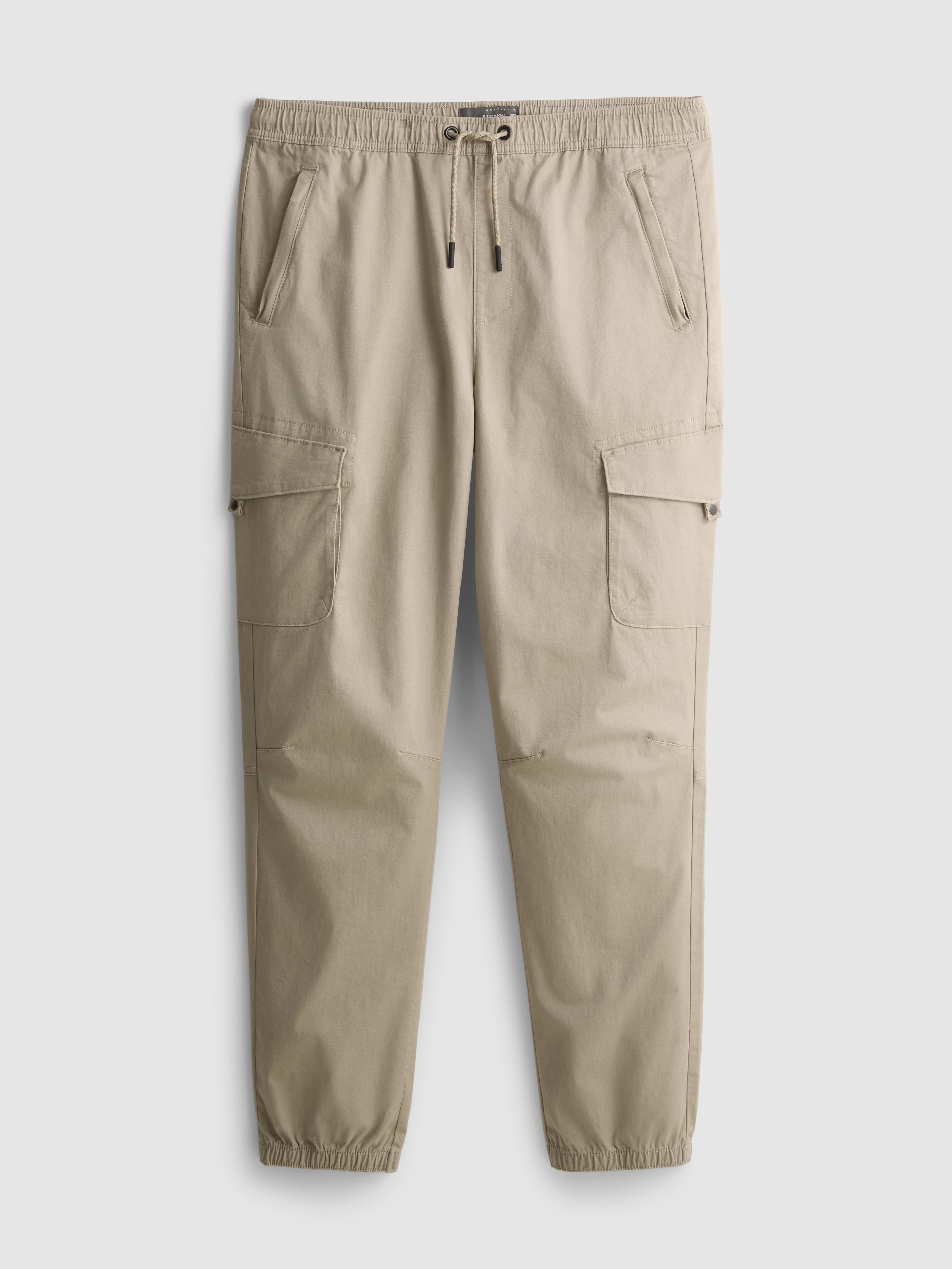 Cuffed Cargo Joggers - Stone