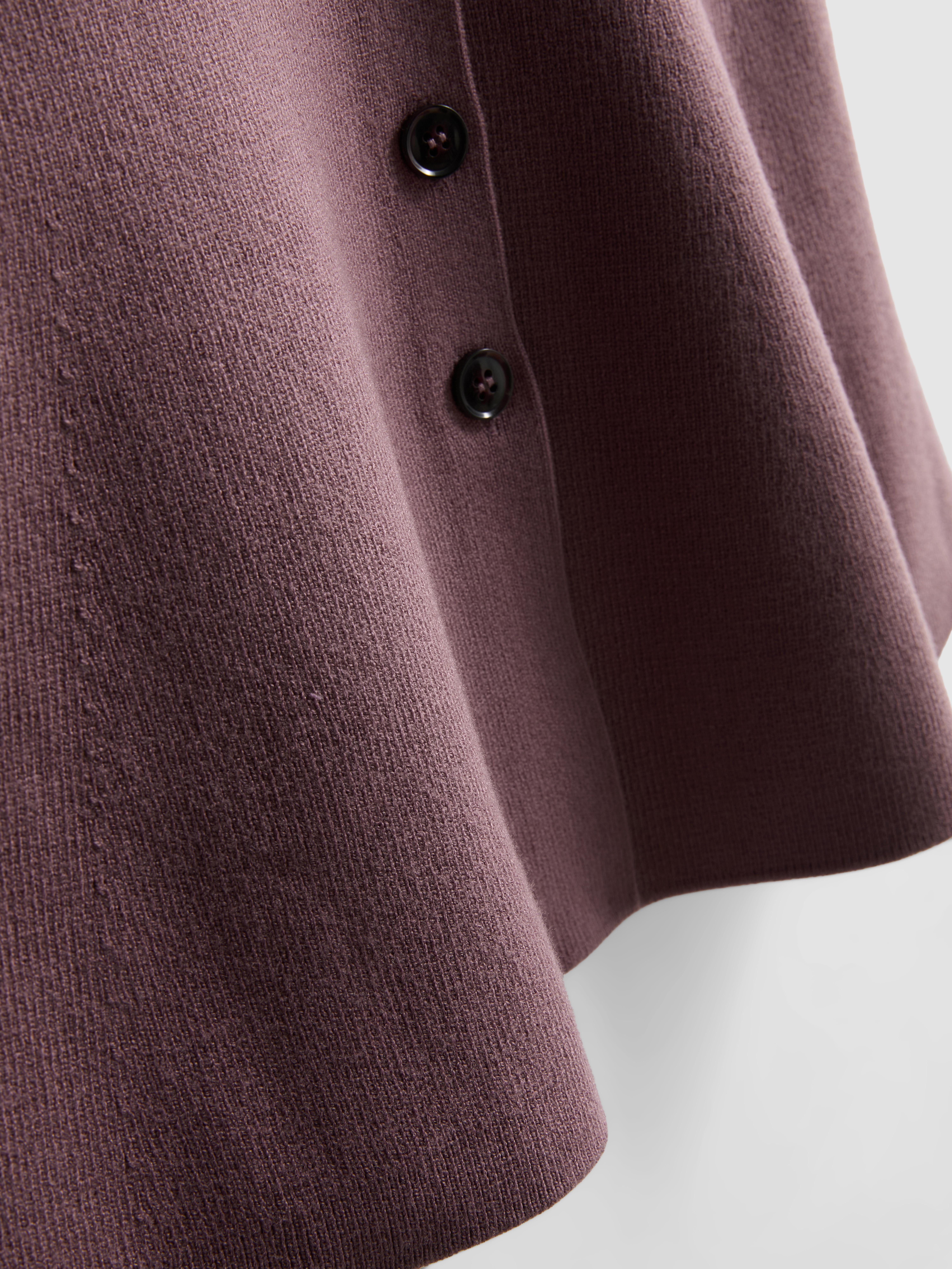 The Edit Knitted Sleeveless Peplum Waistcoat - Heather