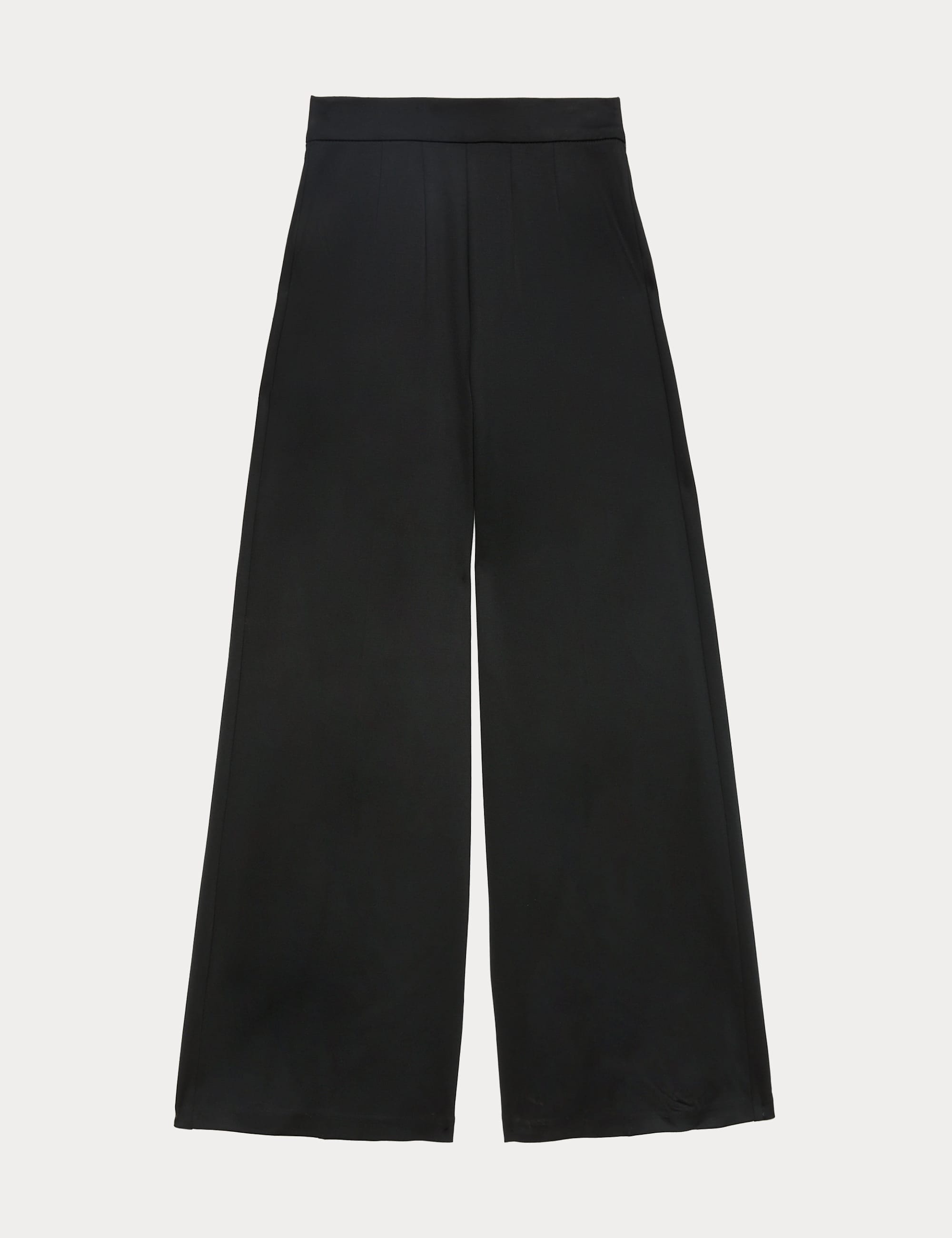 Jersey Wide Leg Trousers with Stretch
