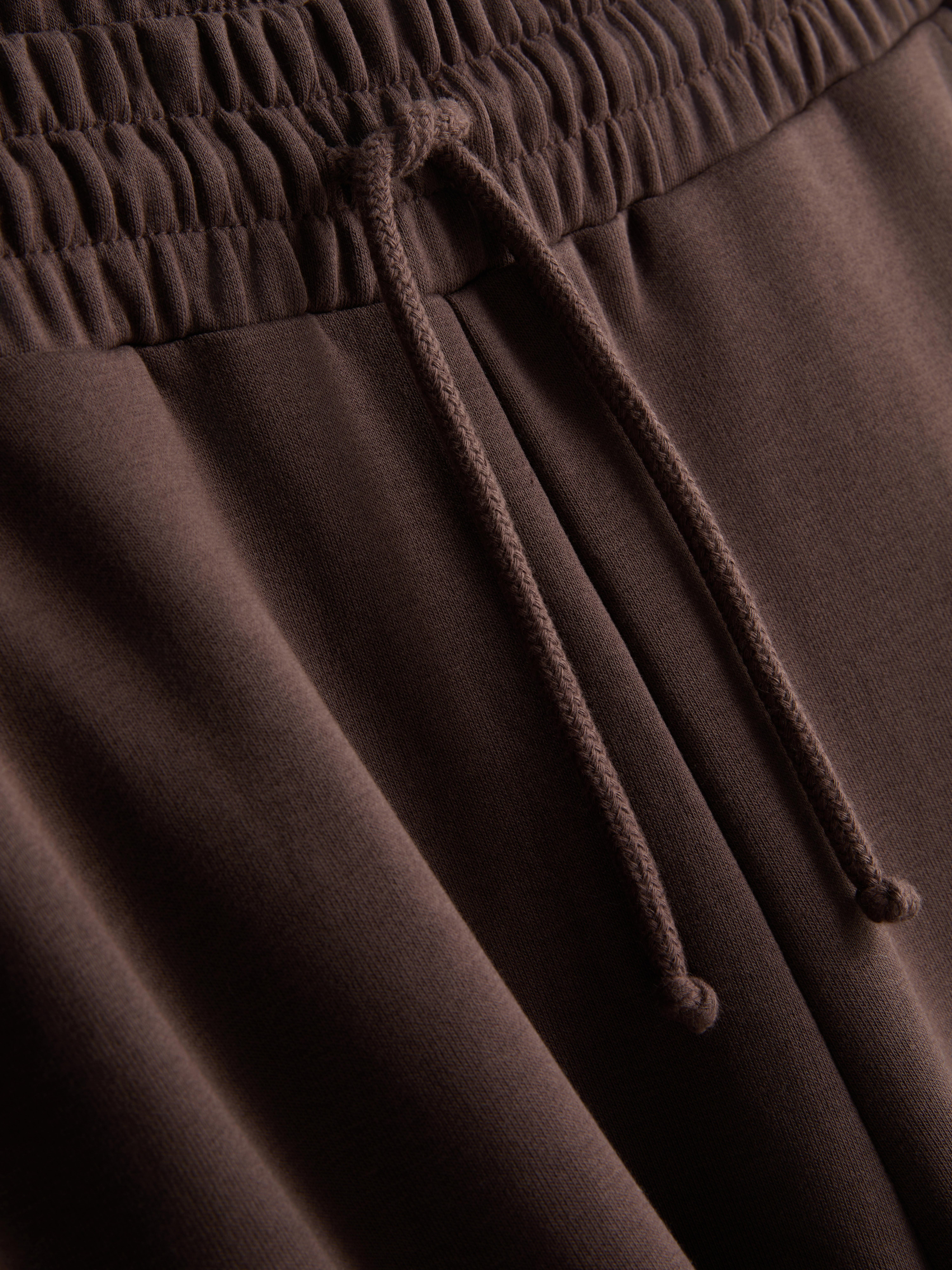 Wide-Leg Airport Tracksuit Bottoms - Chocolate