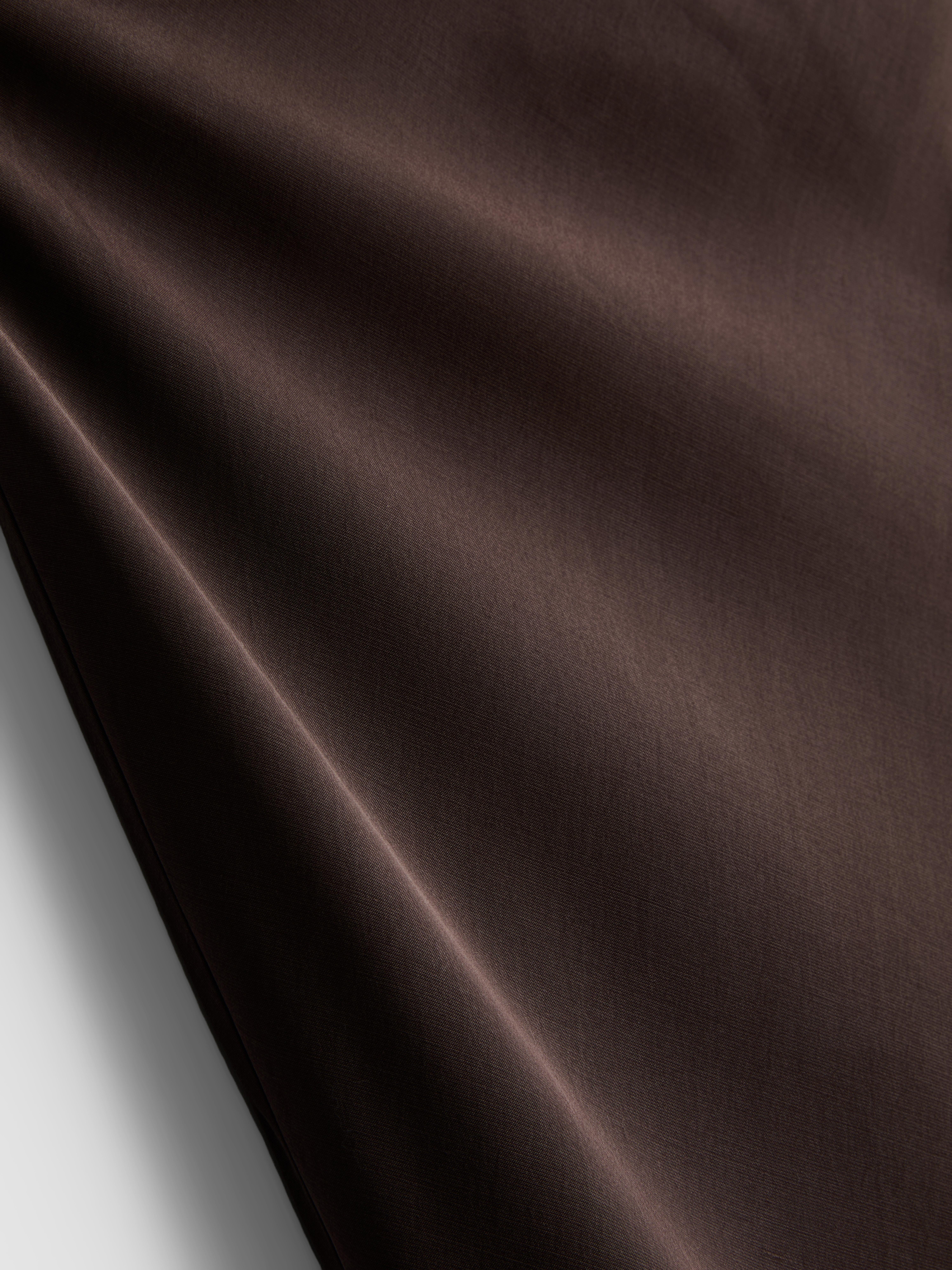 Bias-Cut Midi Skirt - Chocolate