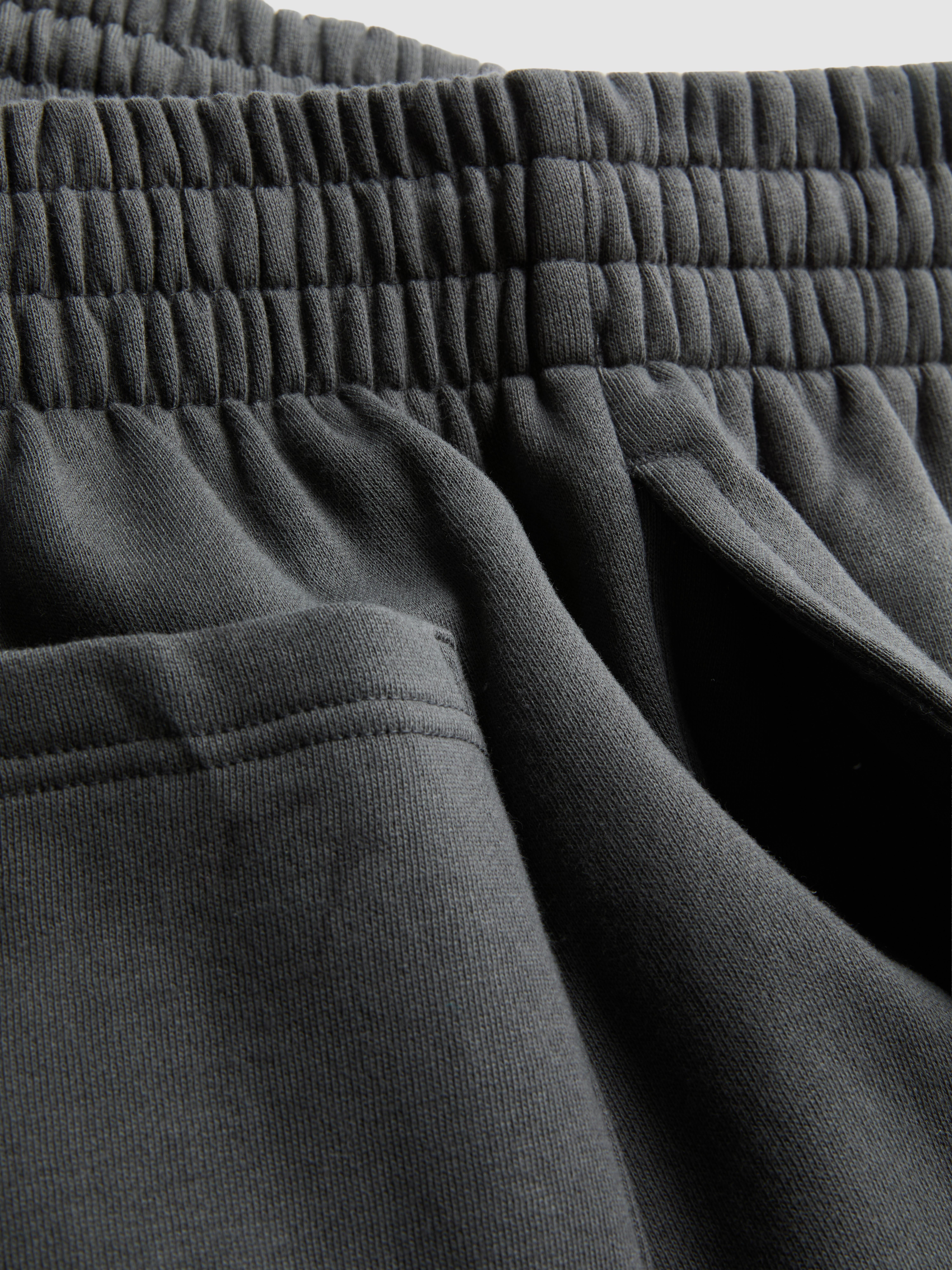 Cotton Rich Straight Leg Sweatpants - Charcoal