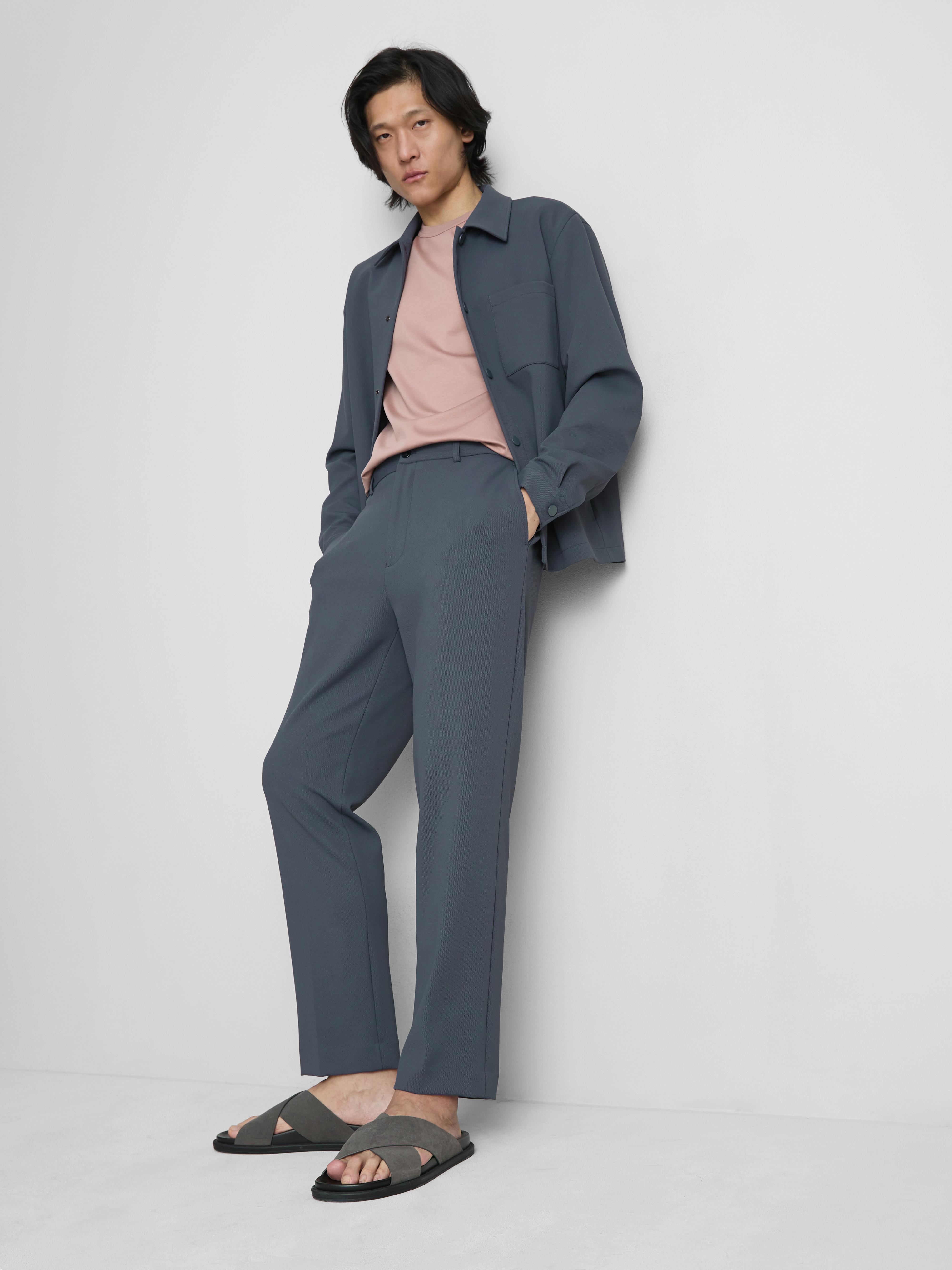 The Edit Regular Fit Pants - Mid Blue