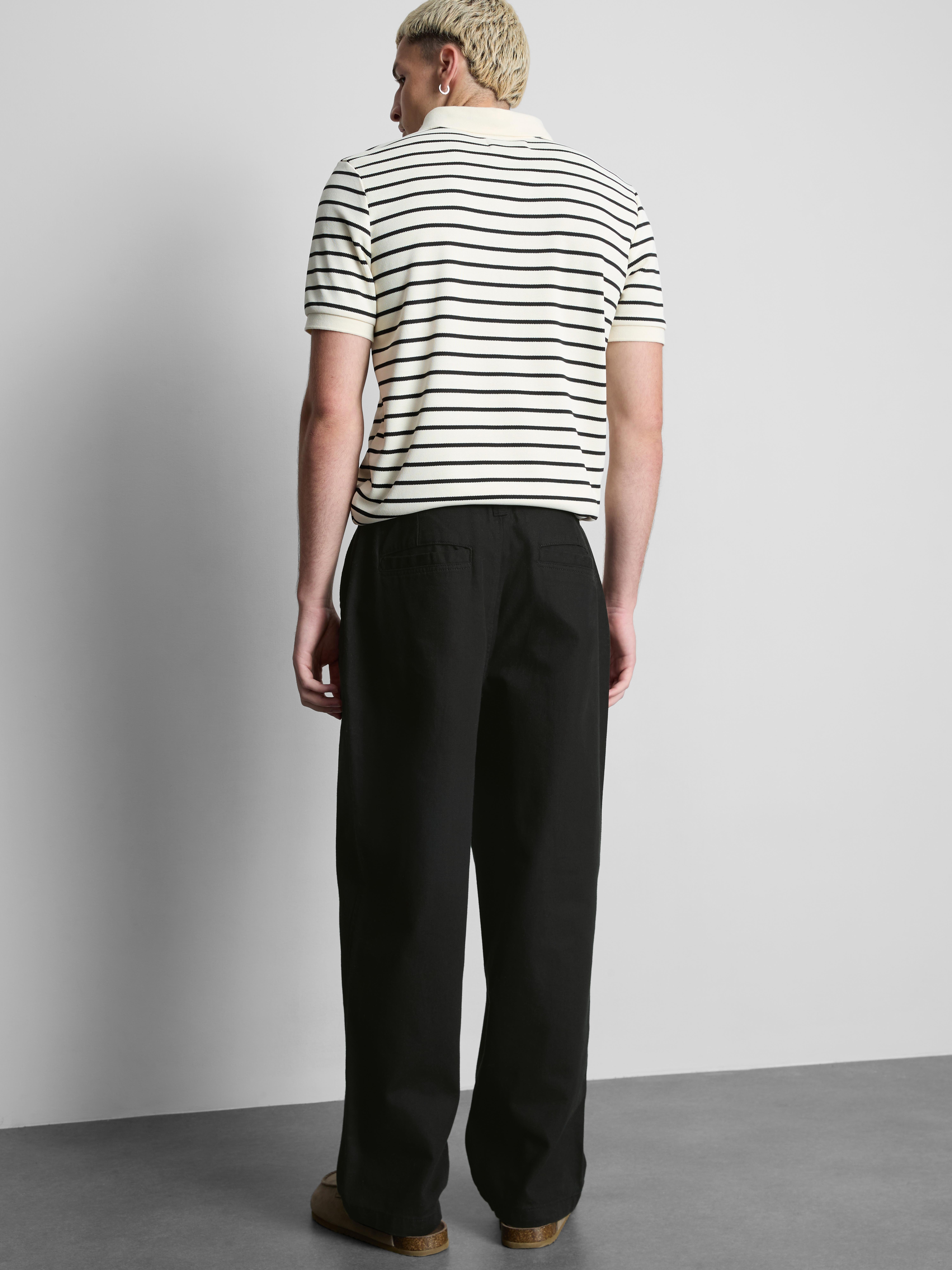 Mid-Rise Chino Pants - Black