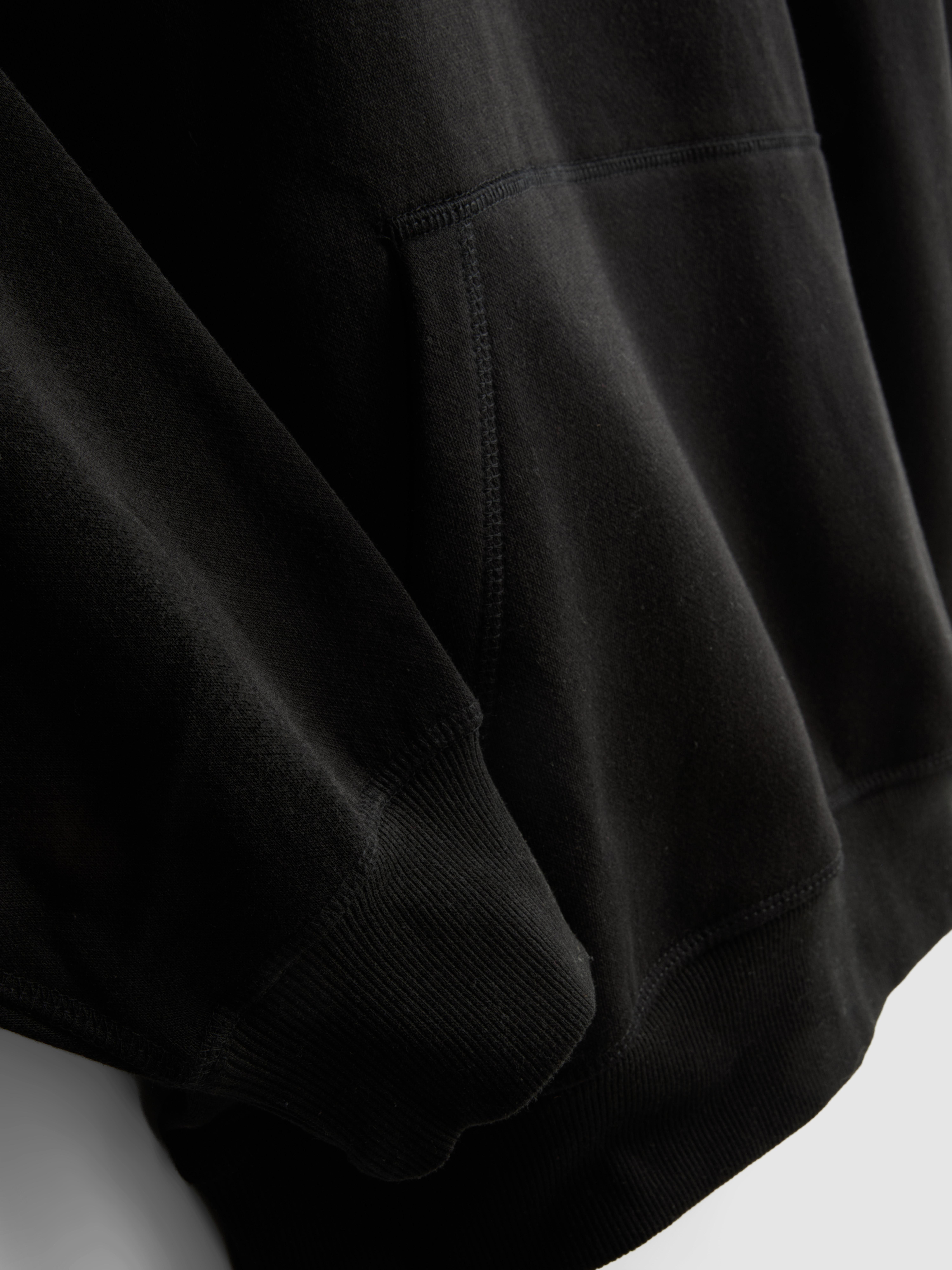 Oversized Pullover Hoodie - Black