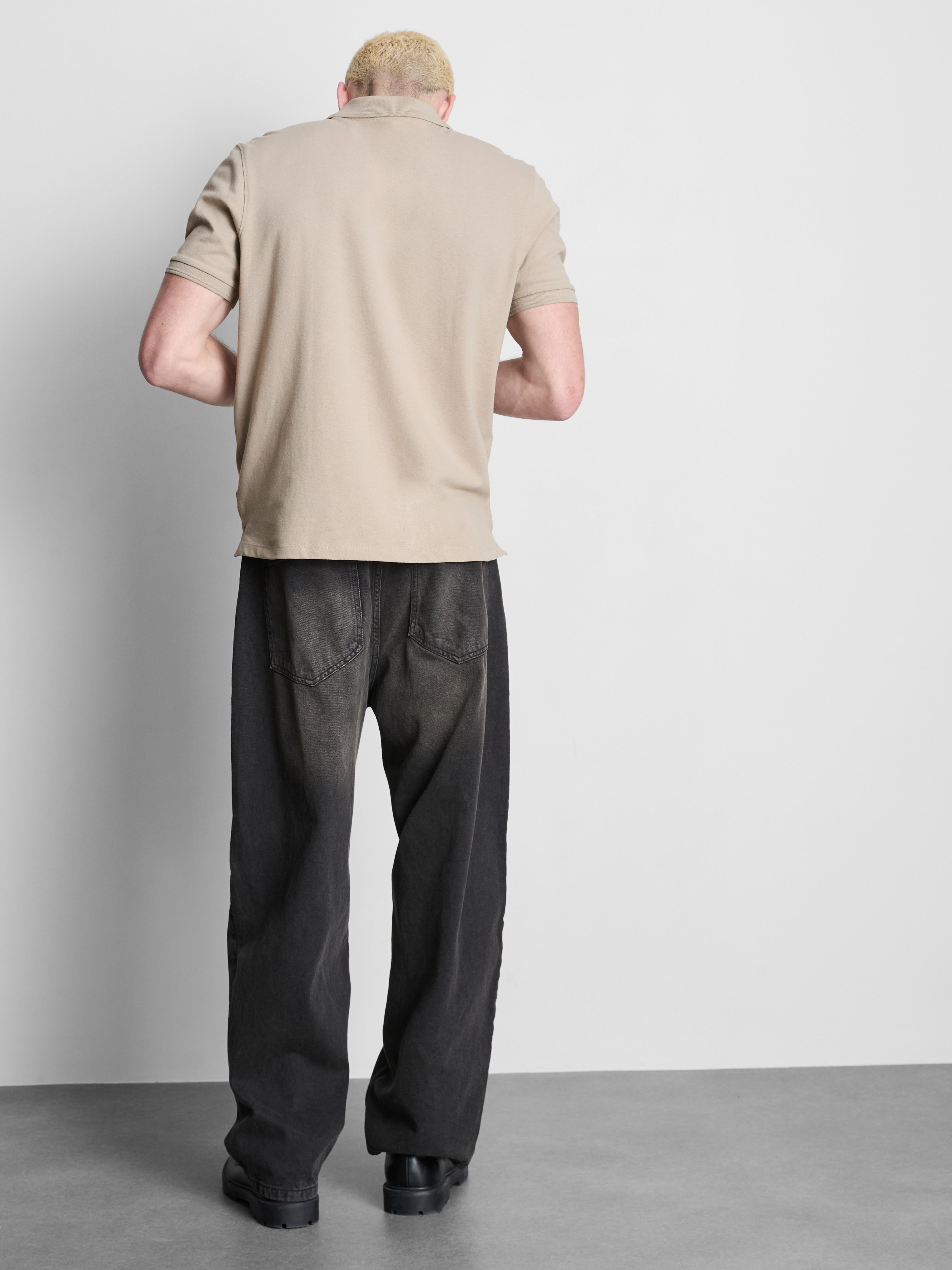 Short-Sleeve Polo Shirt - Stone