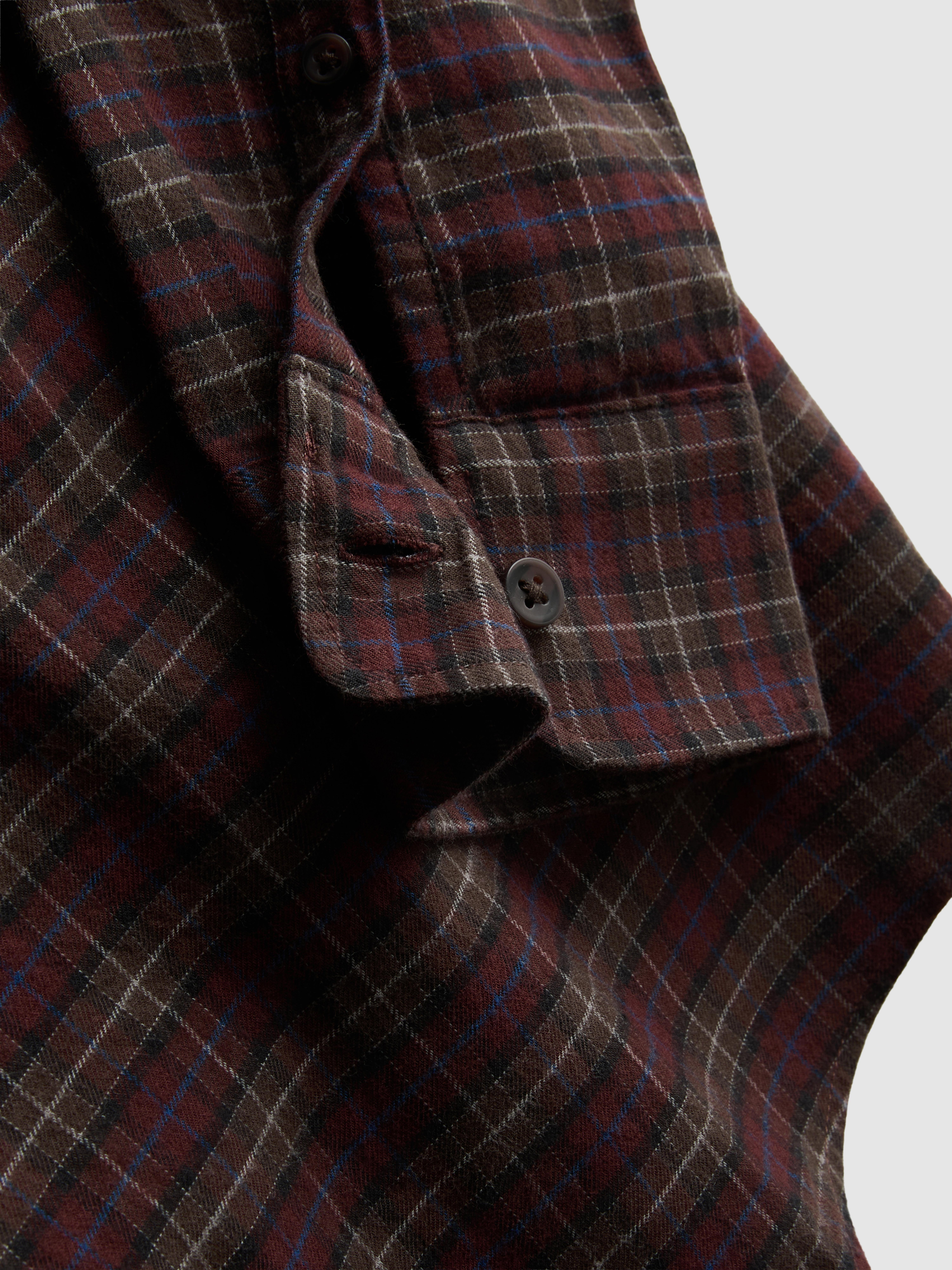 Pure Cotton Check Shirt - Red