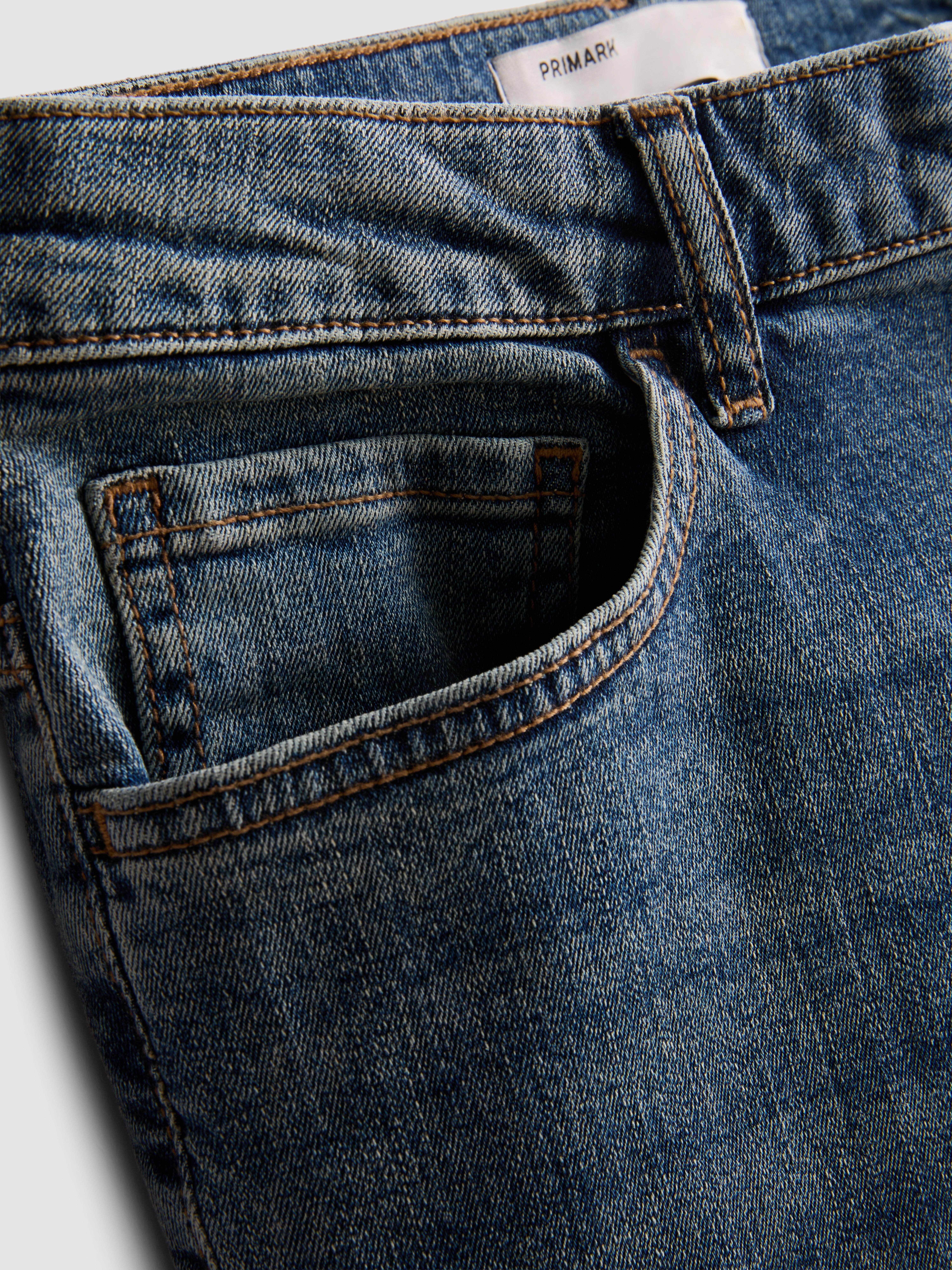Mid-Rise Slim Fit Jeans - Mid Blue