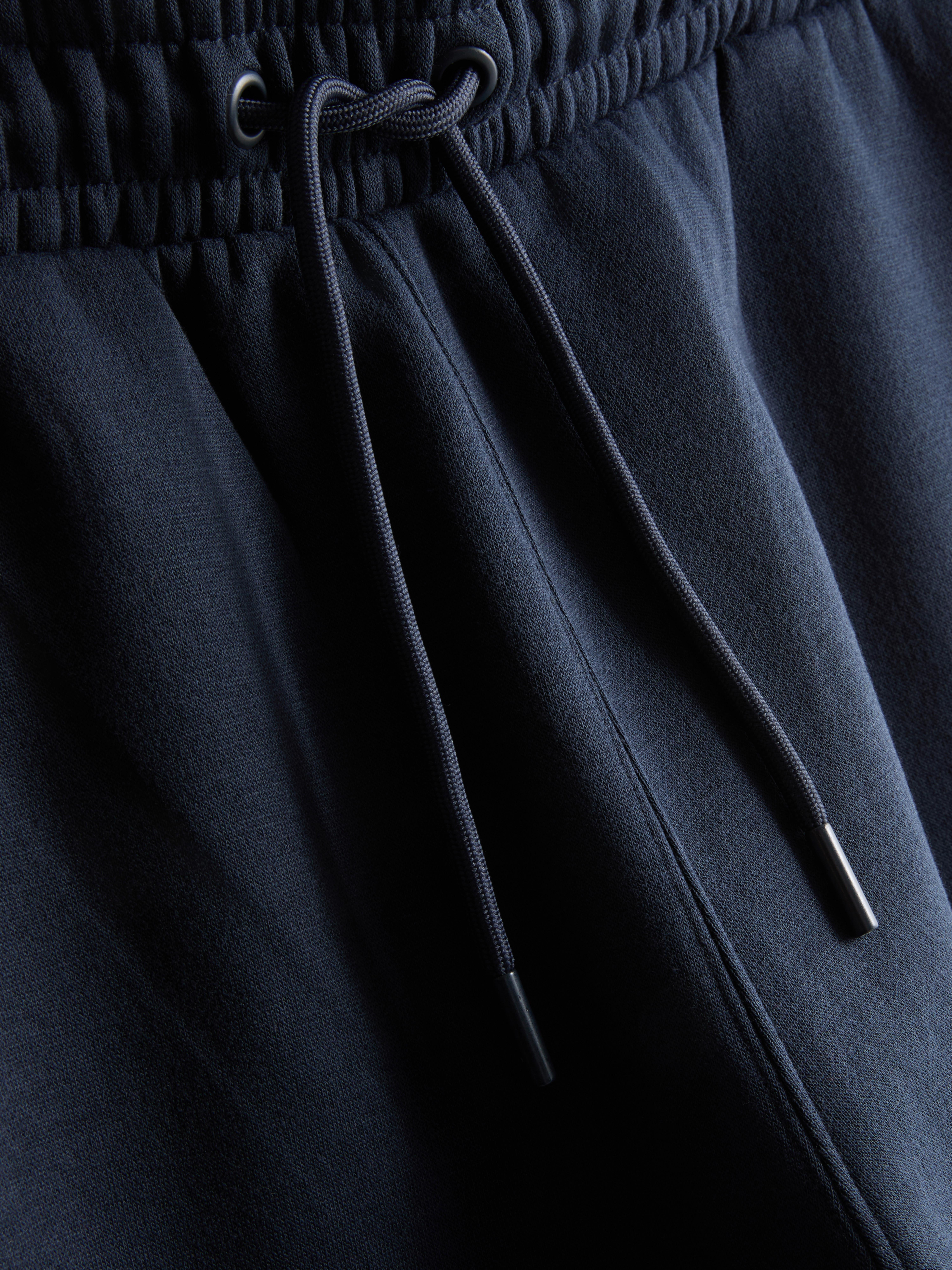 Stretch Waist Cuffed Joggers - Navy