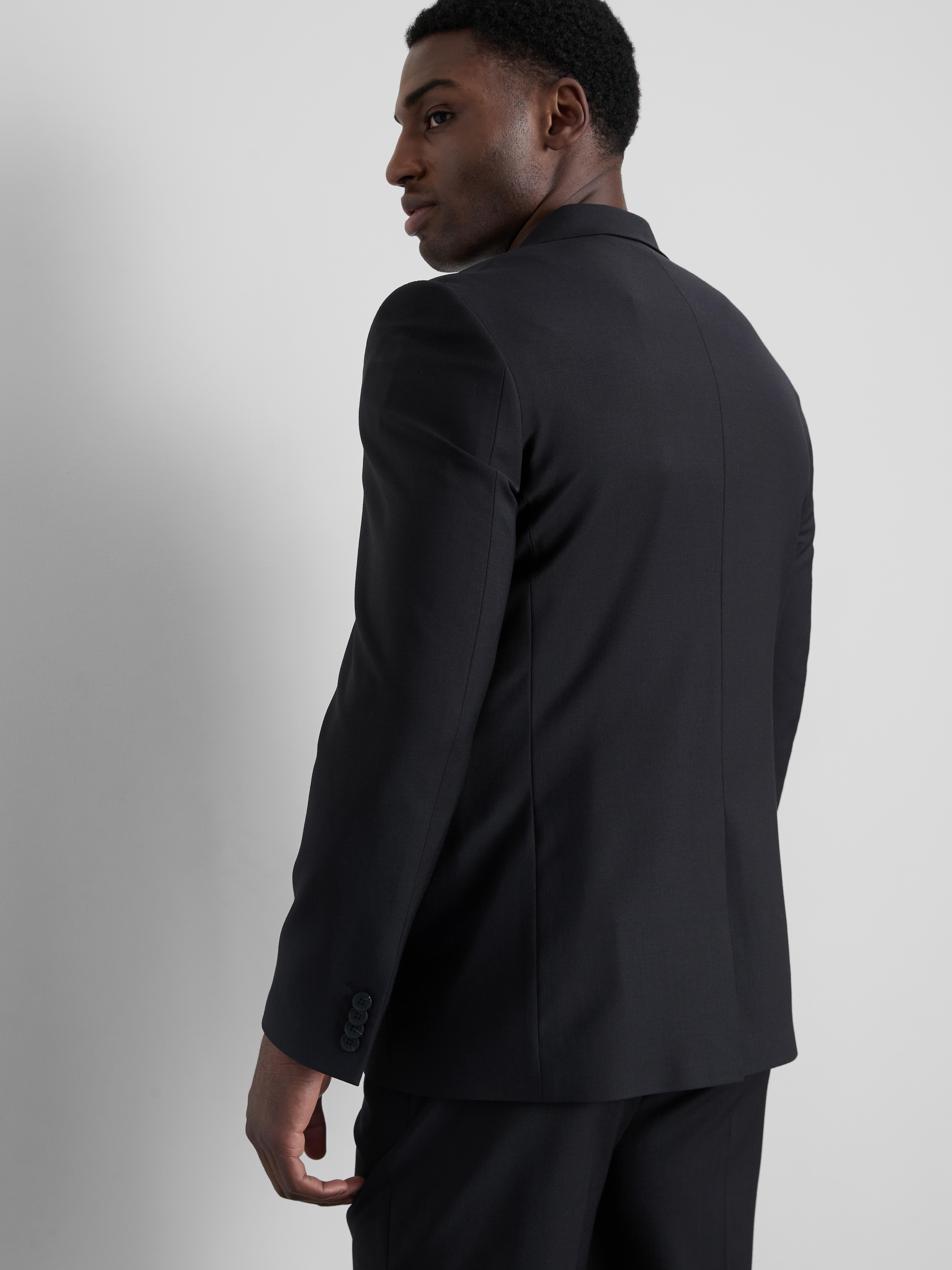 Regular Fit Suit Jacket - Black