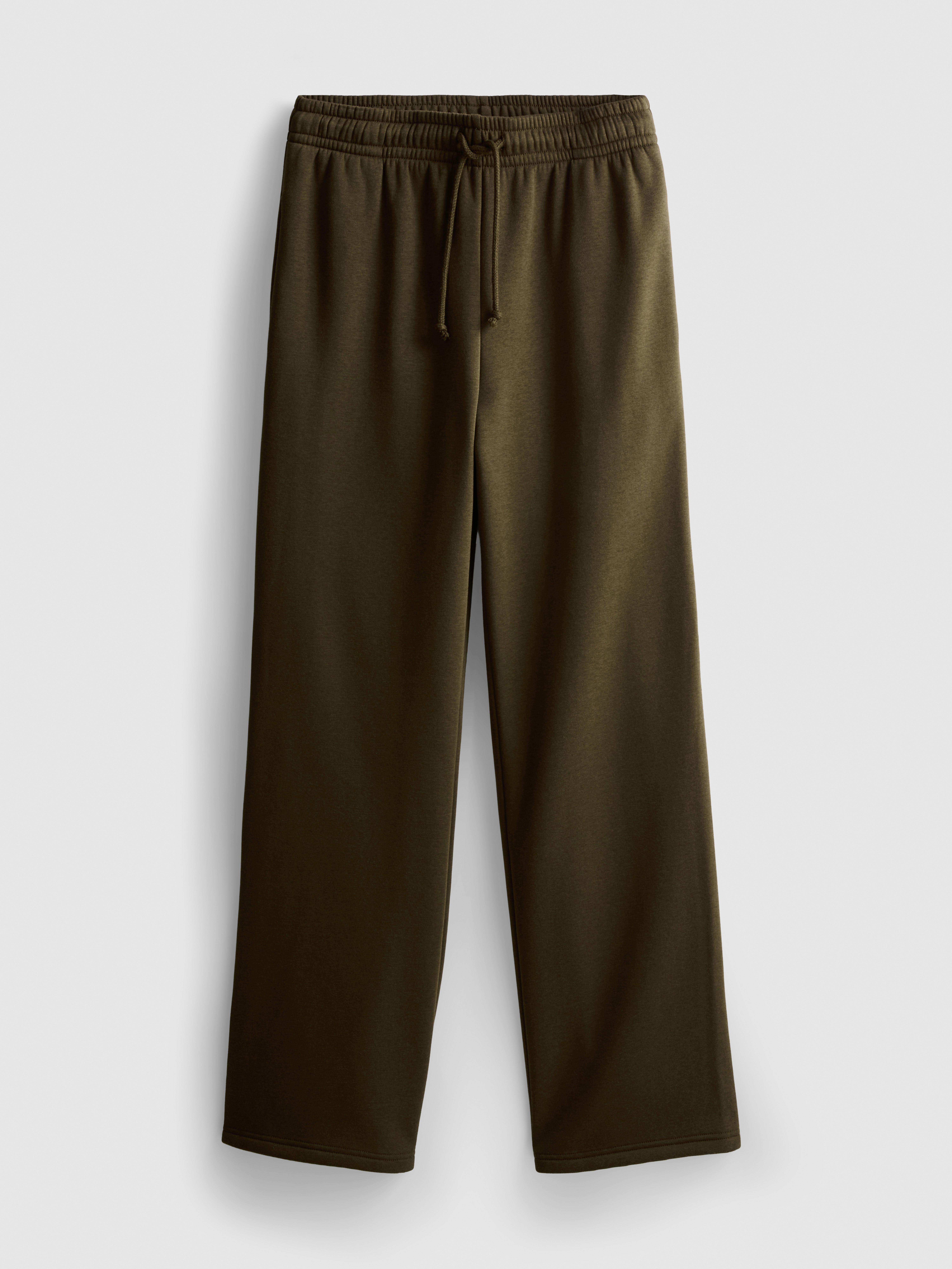 Cotton-Blend Straight-Leg Joggers - Olive