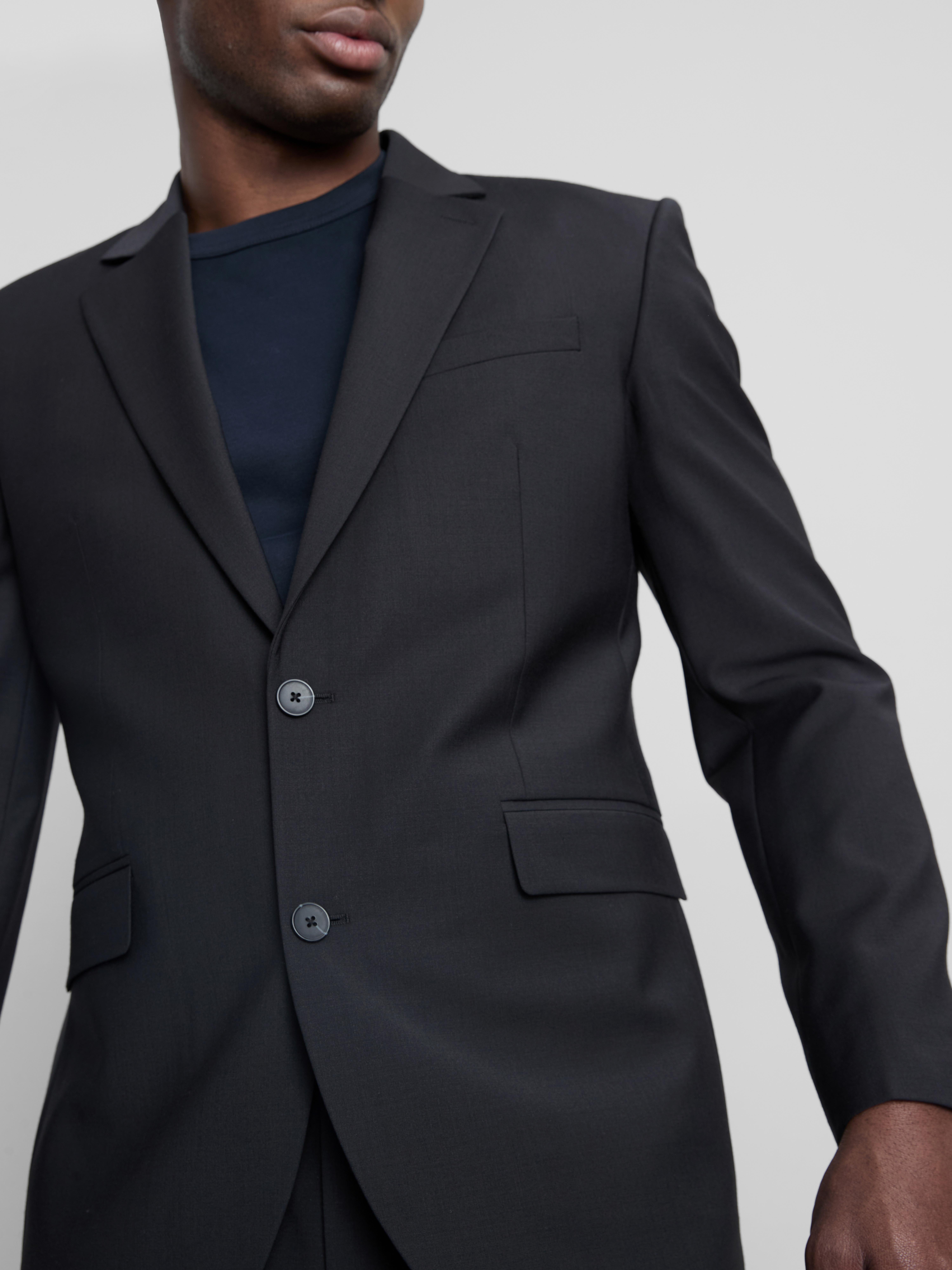 Regular Fit Suit Jacket - Black