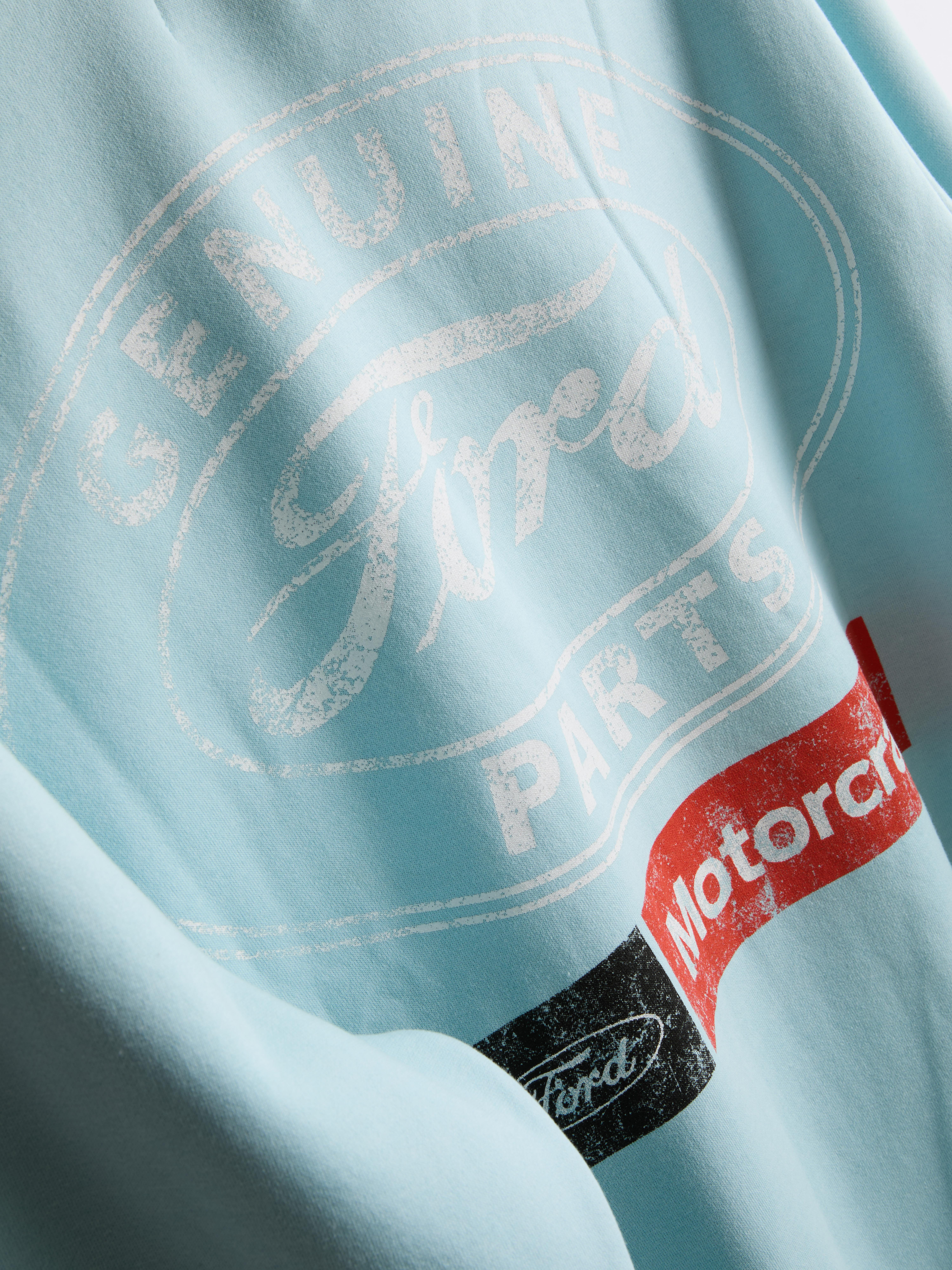 Ford Cotton Blend Badge Sweatshirt - Light Blue
