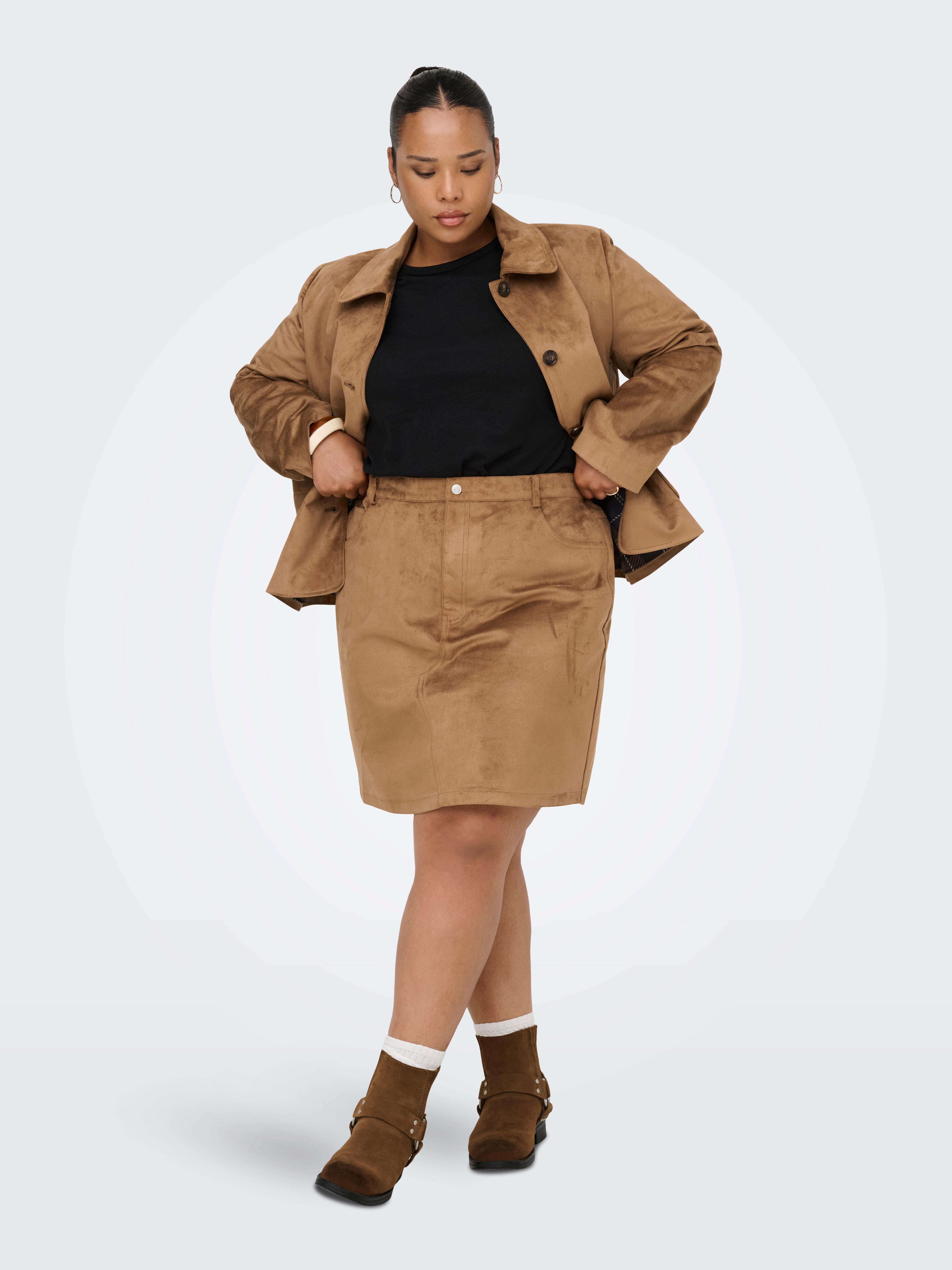 CARTULIP Mini skirt Cognac