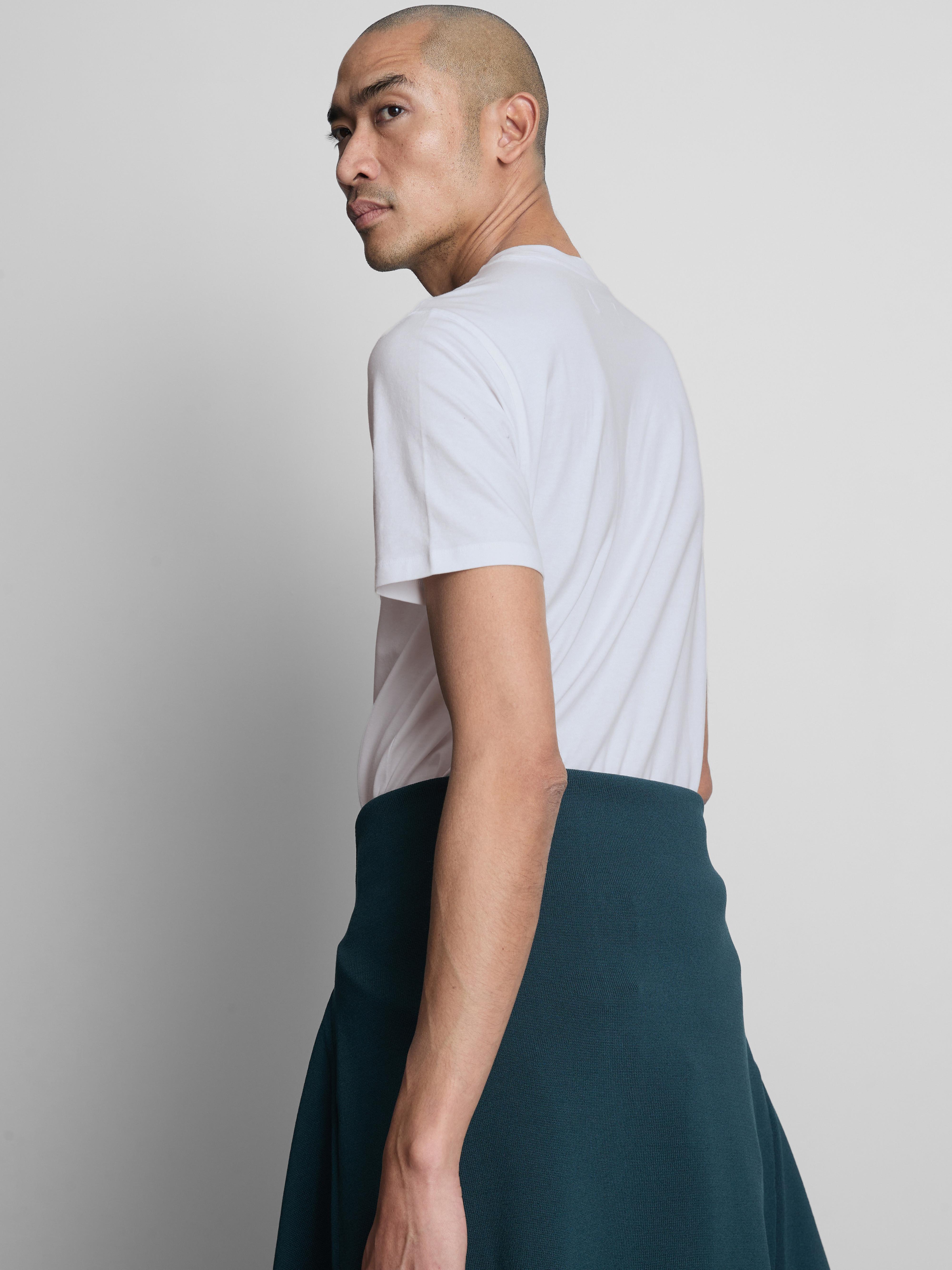 Slim-Fit Stretch Short-Sleeve T-Shirt - White