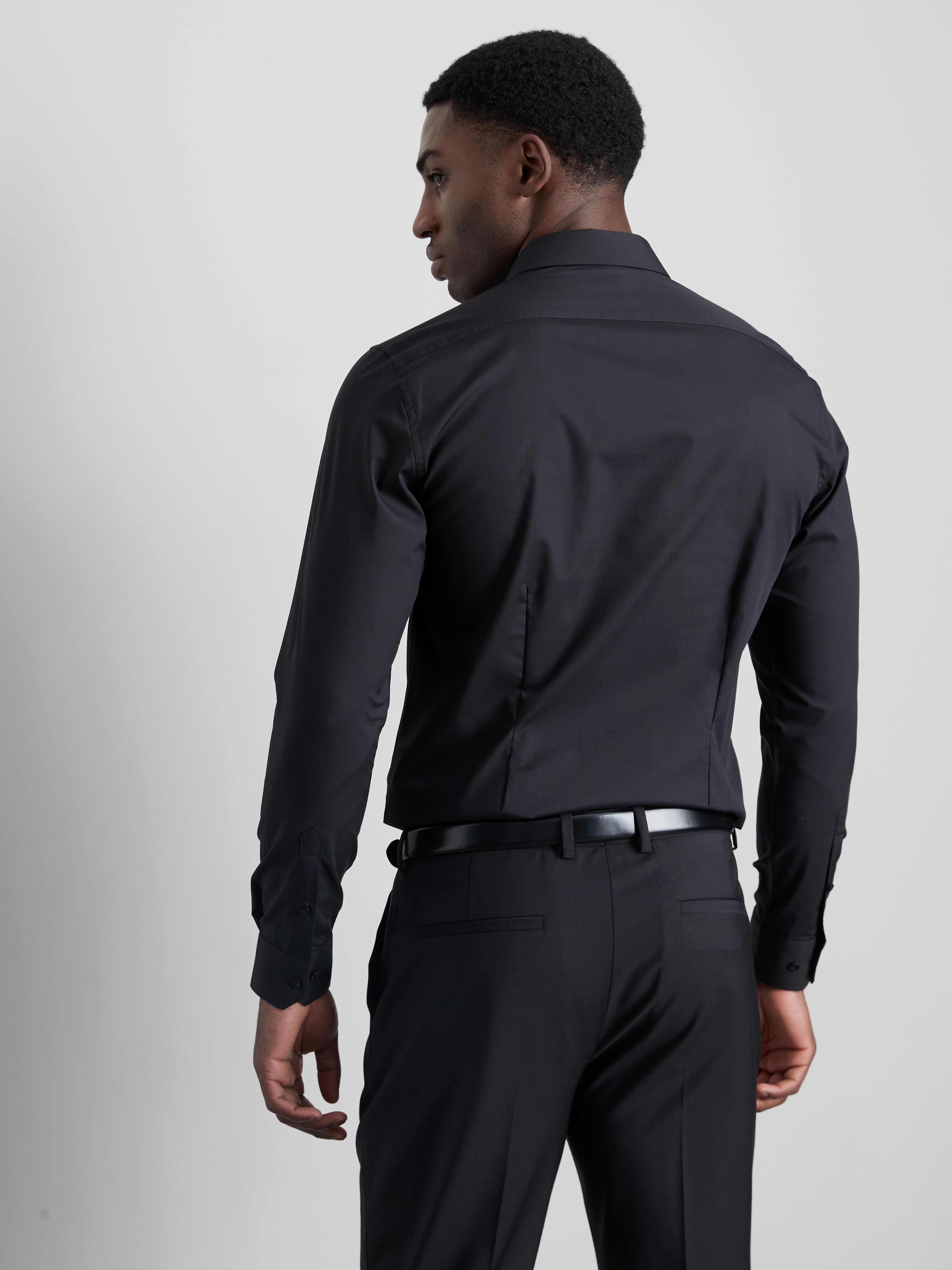 Slim-Fit Formal Shirt - Black