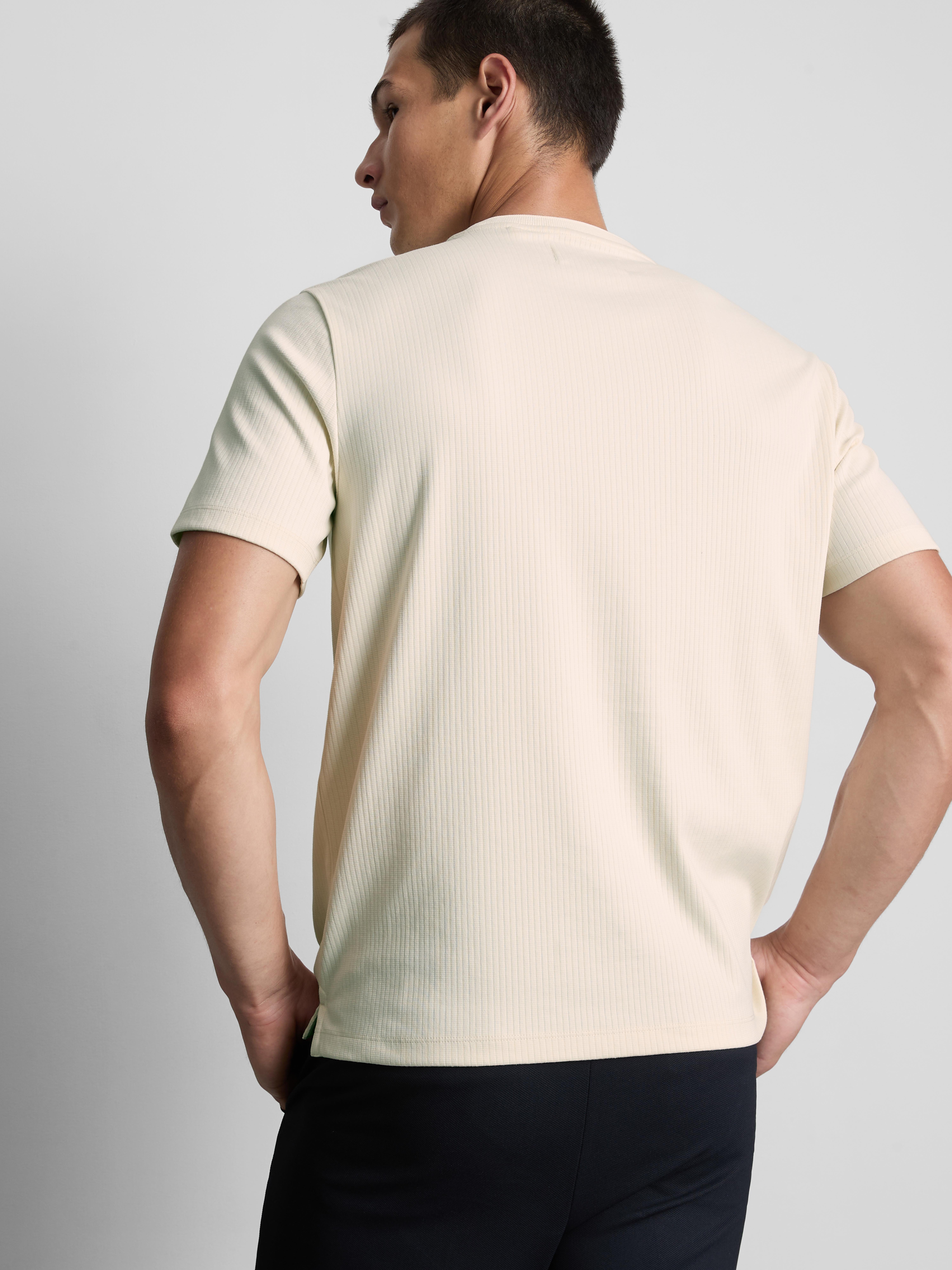 The Edit Ribbed Roundneck T-Shirt - Ivory