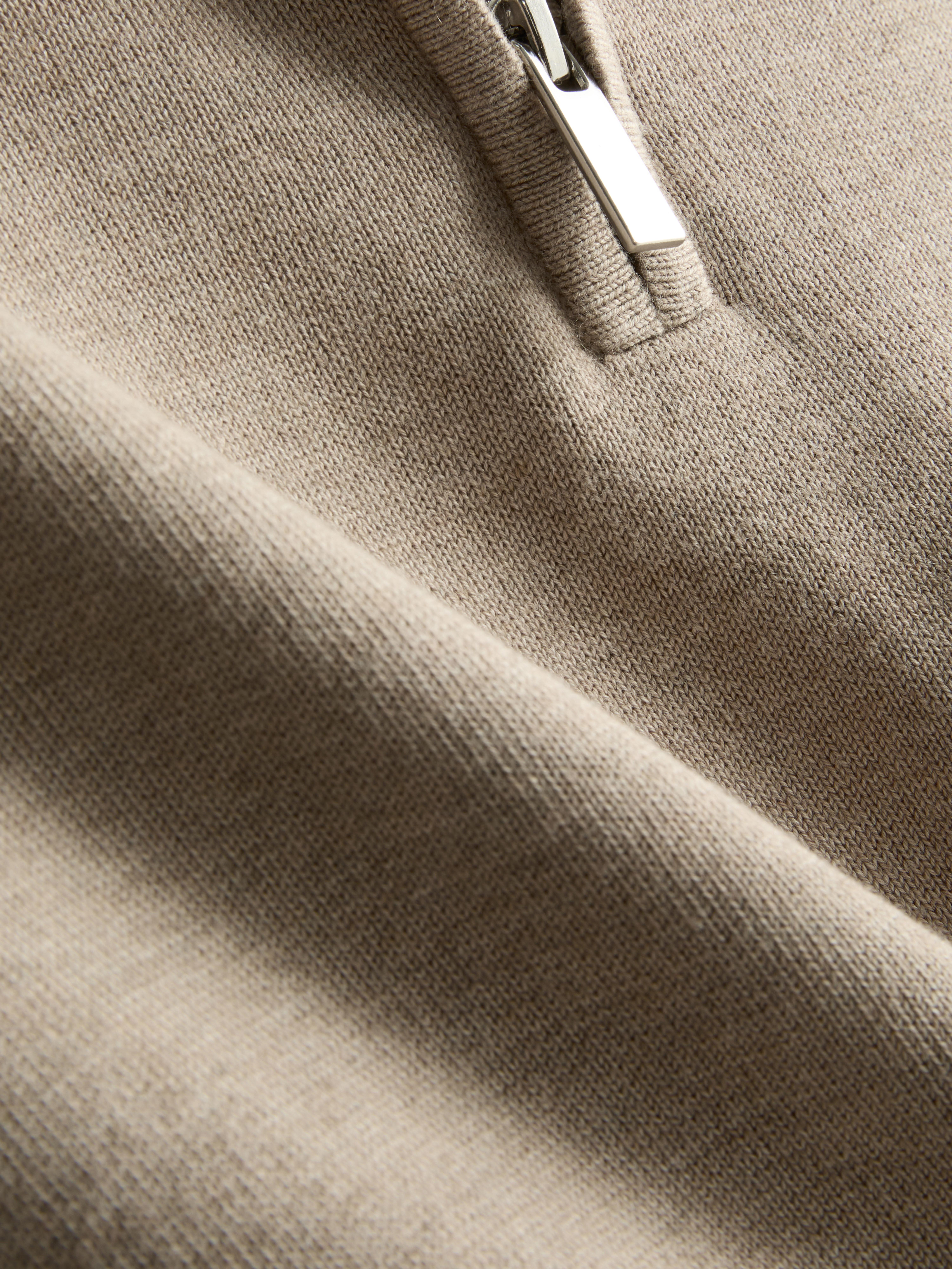 The Edit iQuarter-Zip Sweater - Ivory