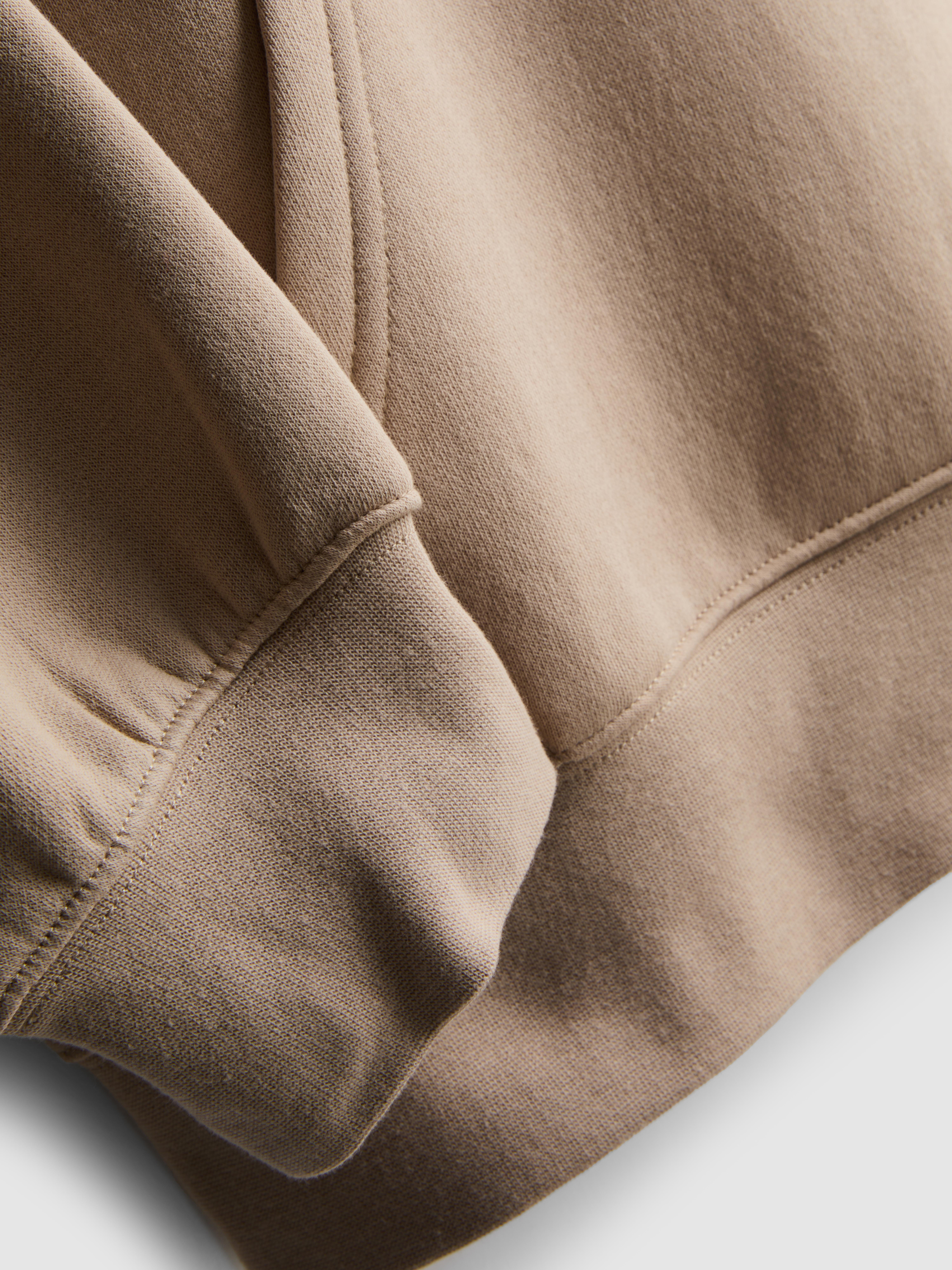 Oversized Drawstring Hoodie - Stone