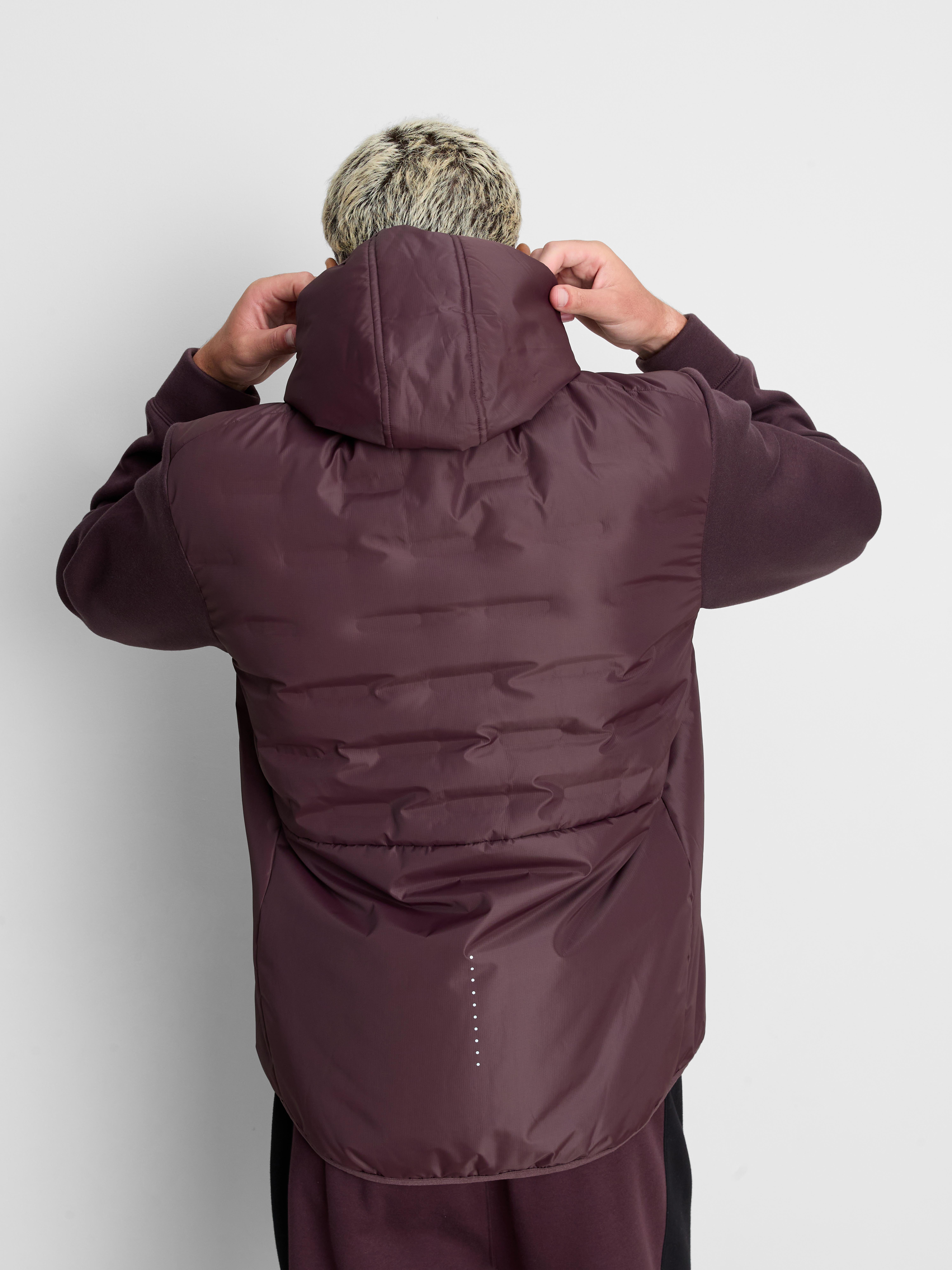 Primark Form | Hybrid Hooded Jacket - Burgundy