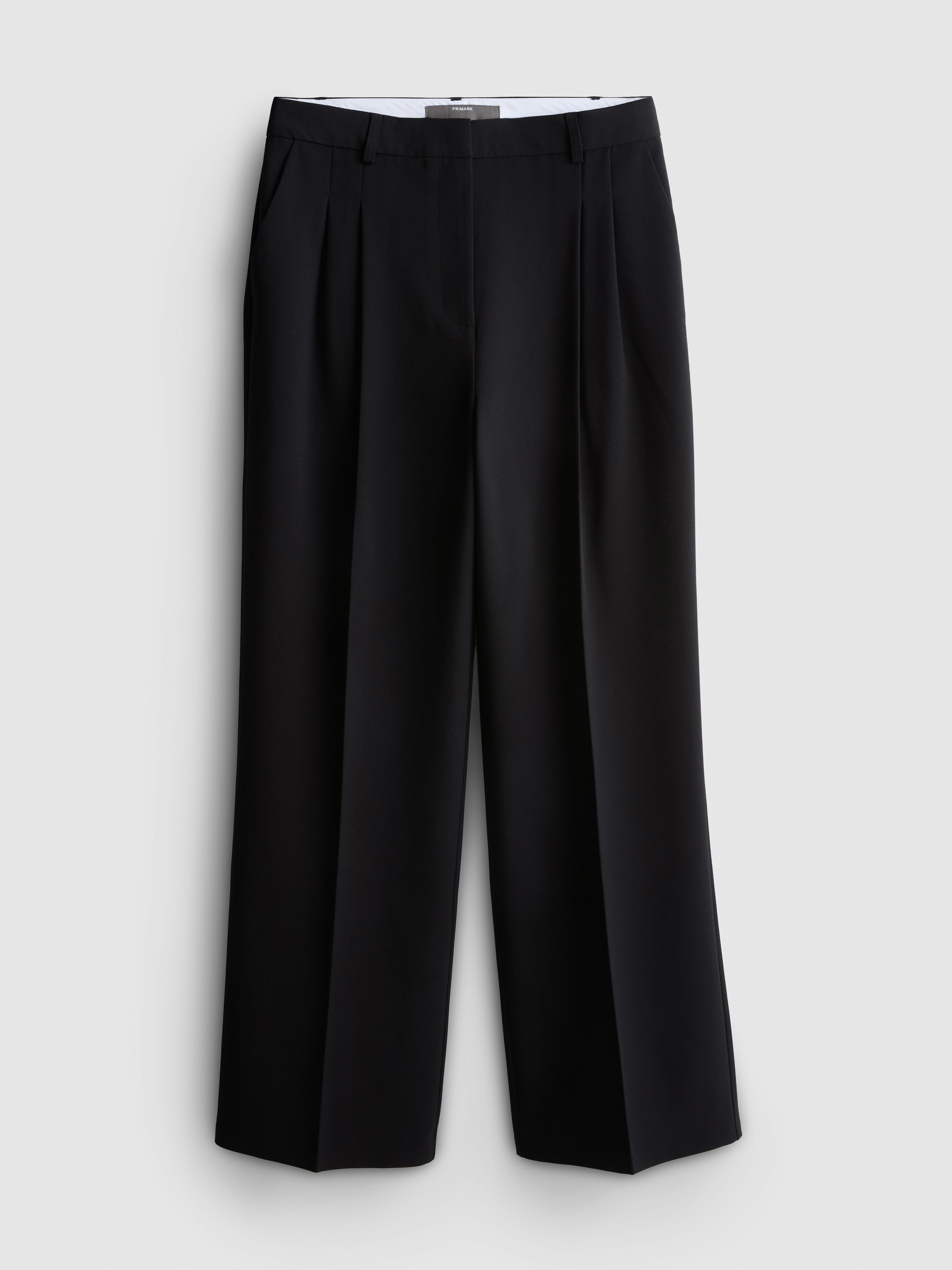 Pleated Wide Leg Pants - Black