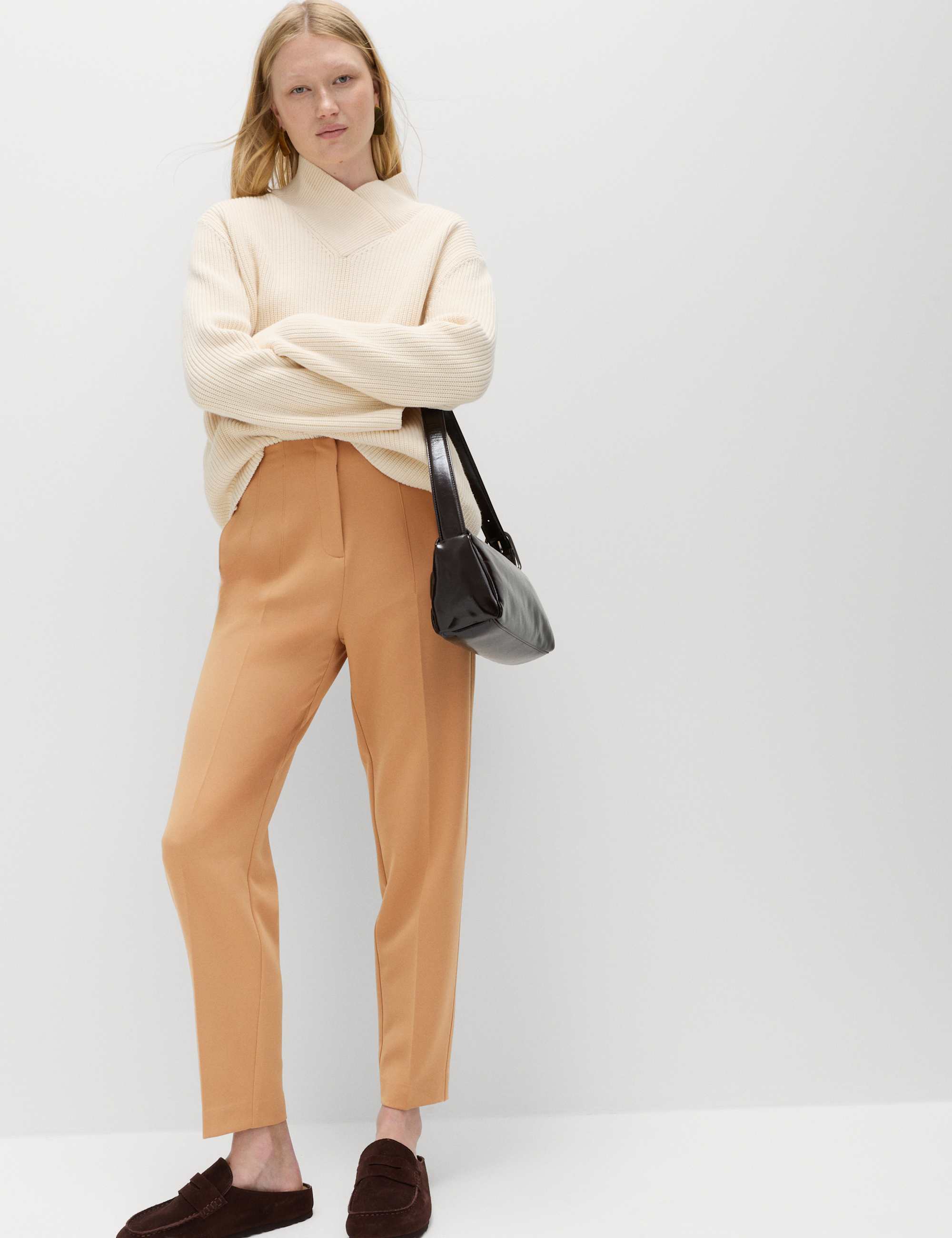 Tapered Ankle Grazer Trousers