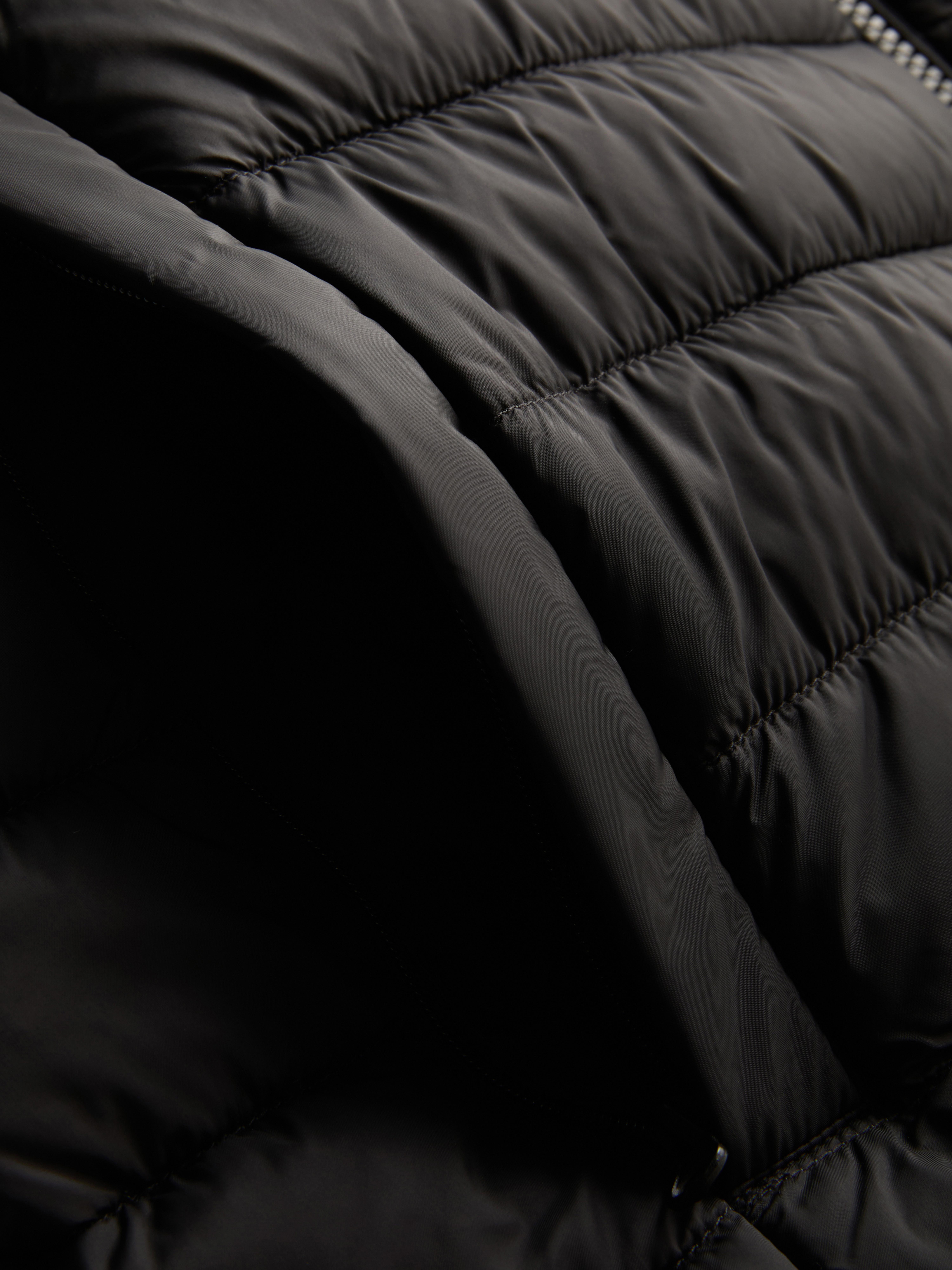 Padded Zip Vest - Black