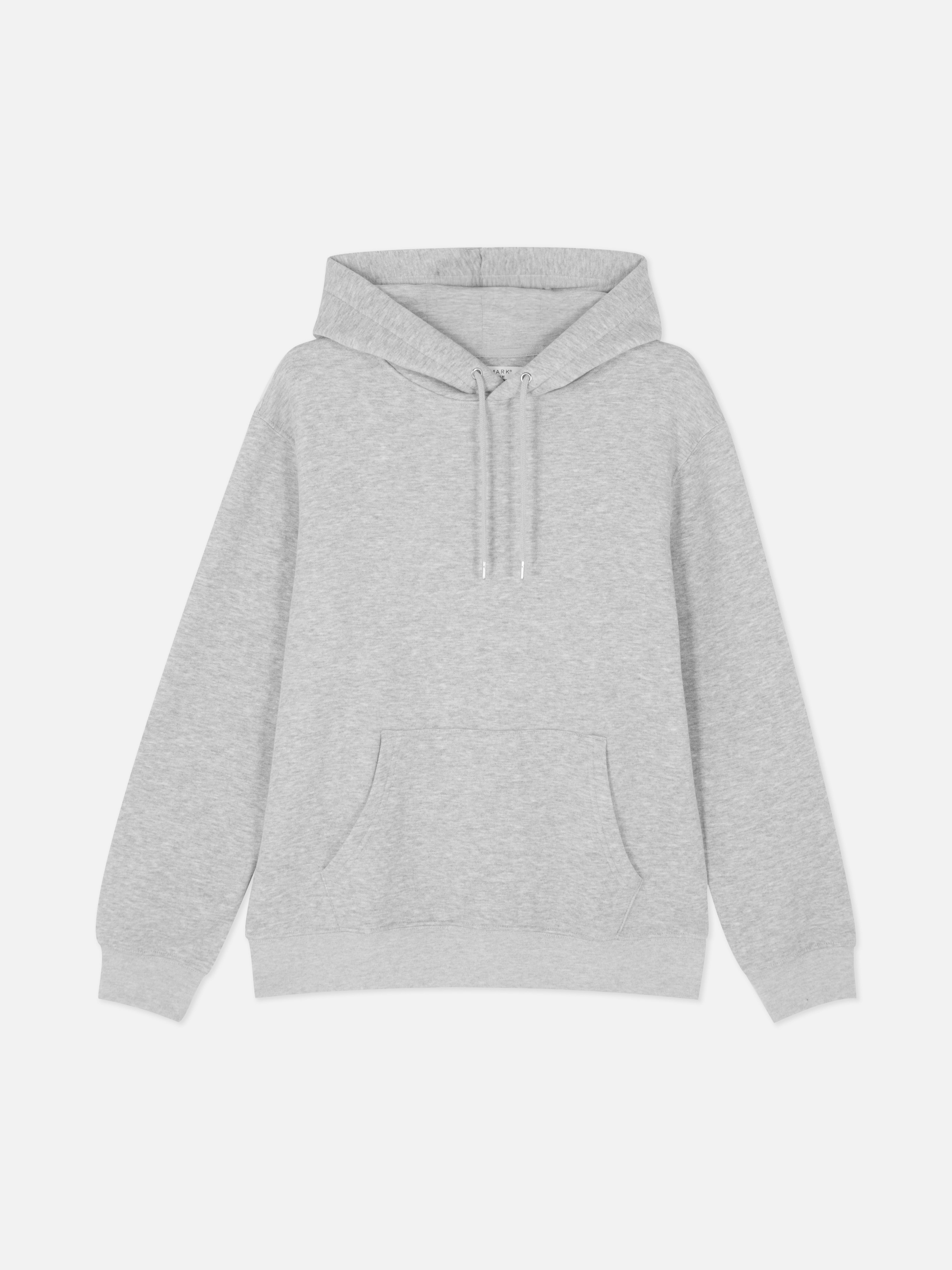 Cotton-Blend Pullover Hoodie - Gray