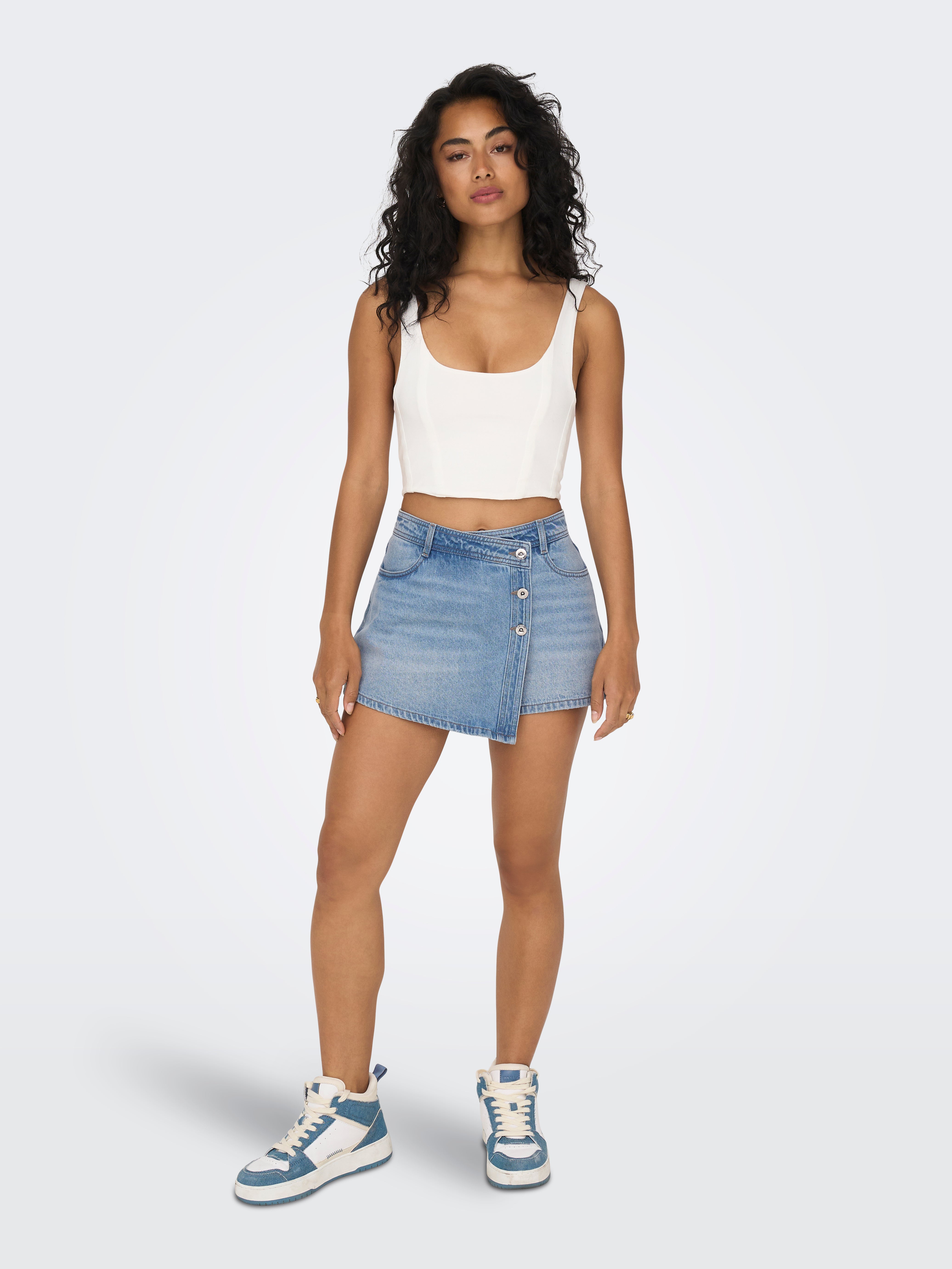 ONLLESLY Skort Light Blue Denim