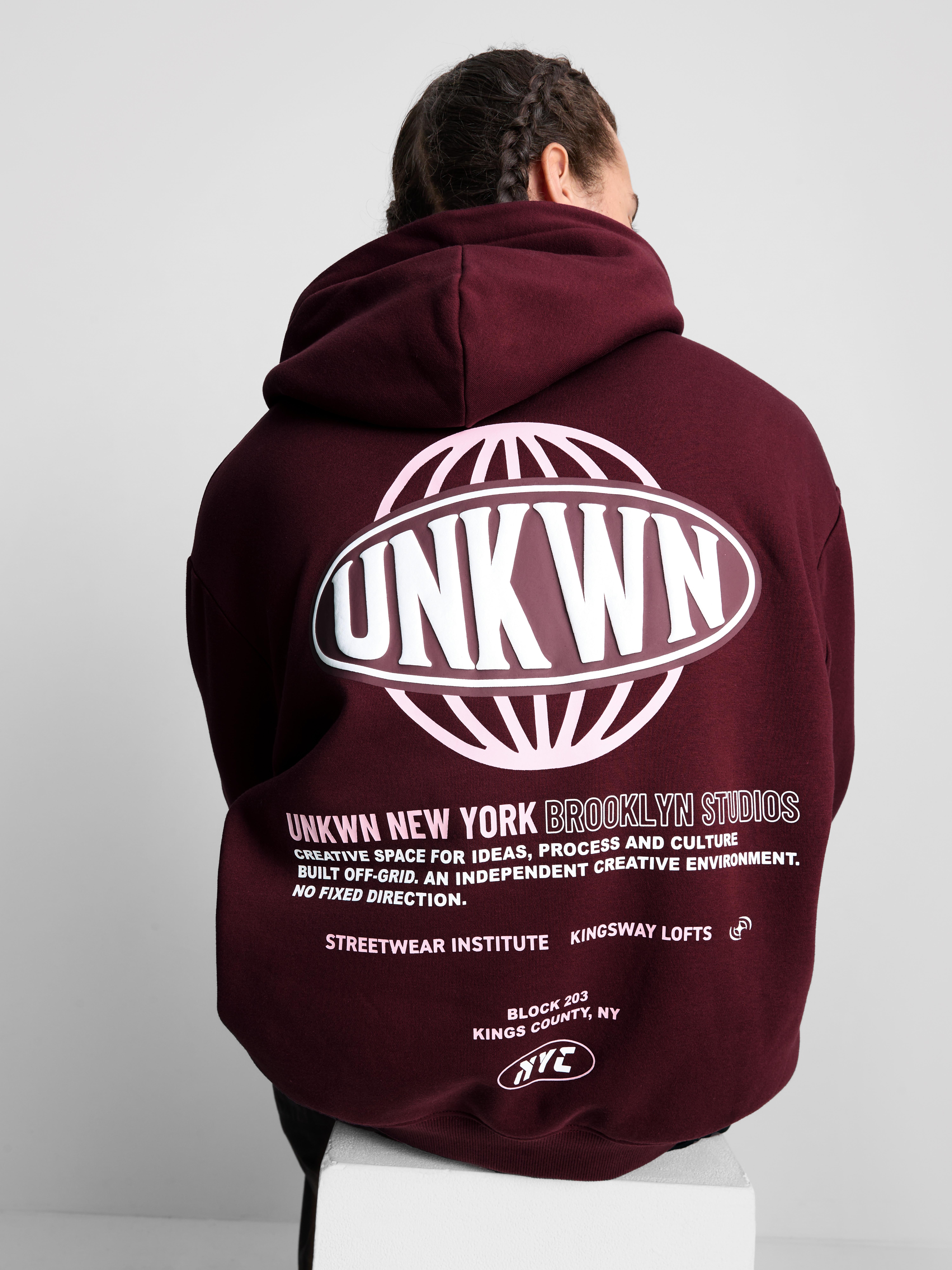 NYC Graphic Hoodie - Burgundy