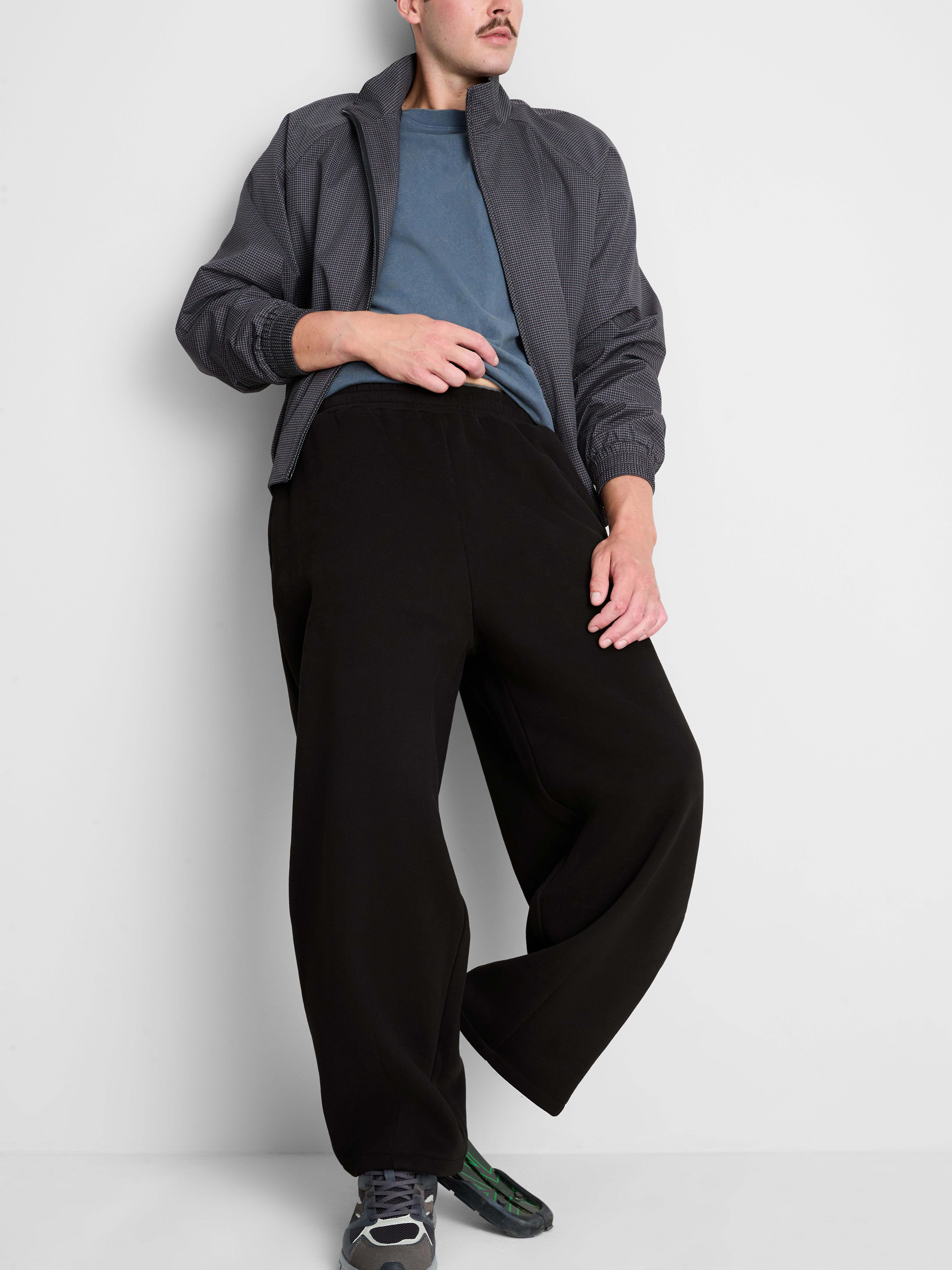 Cotton-Rich Balloon-Fit Joggers - Black