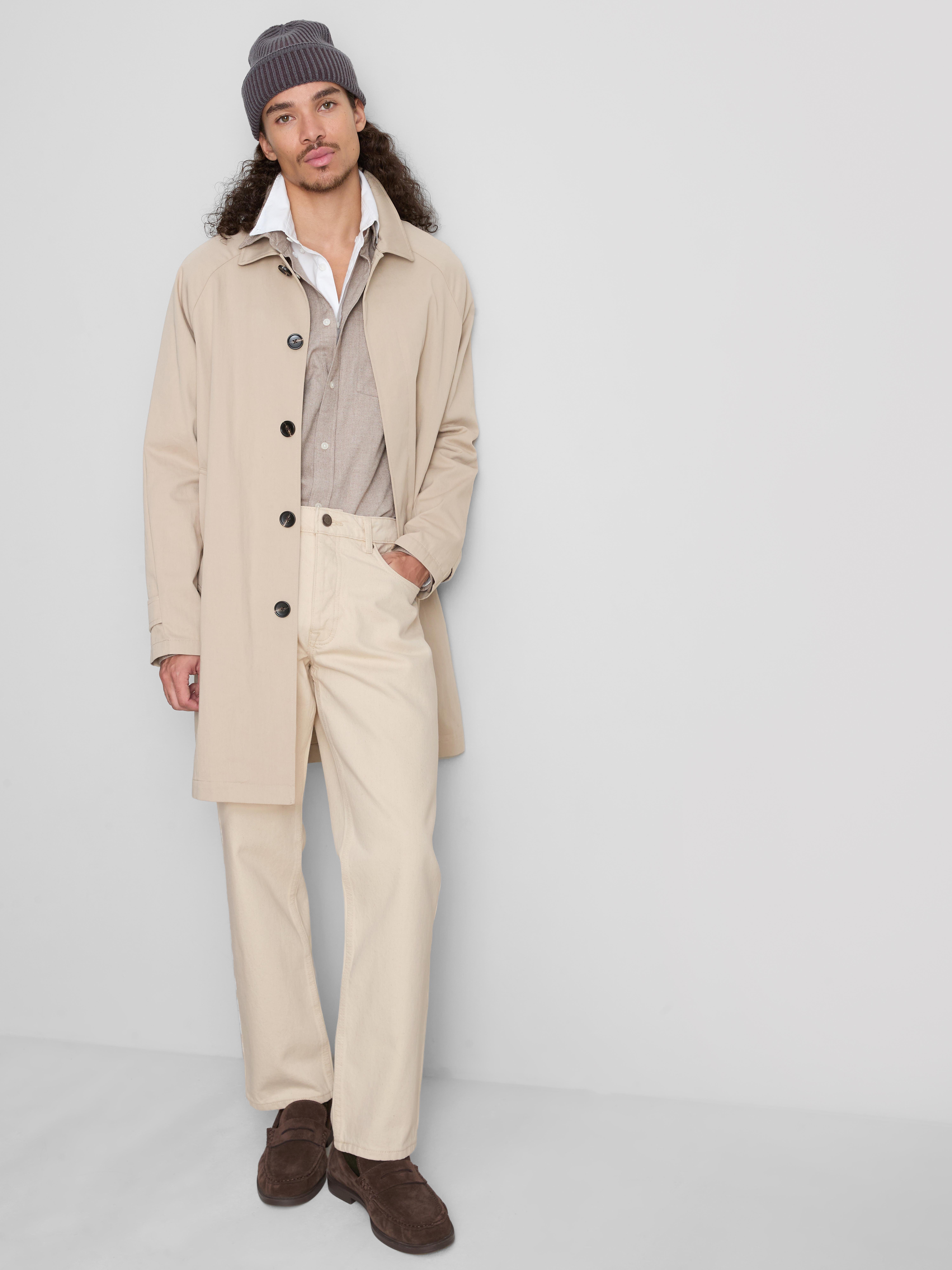 Mid-Rise Slim-Fit Jeans - Ivory