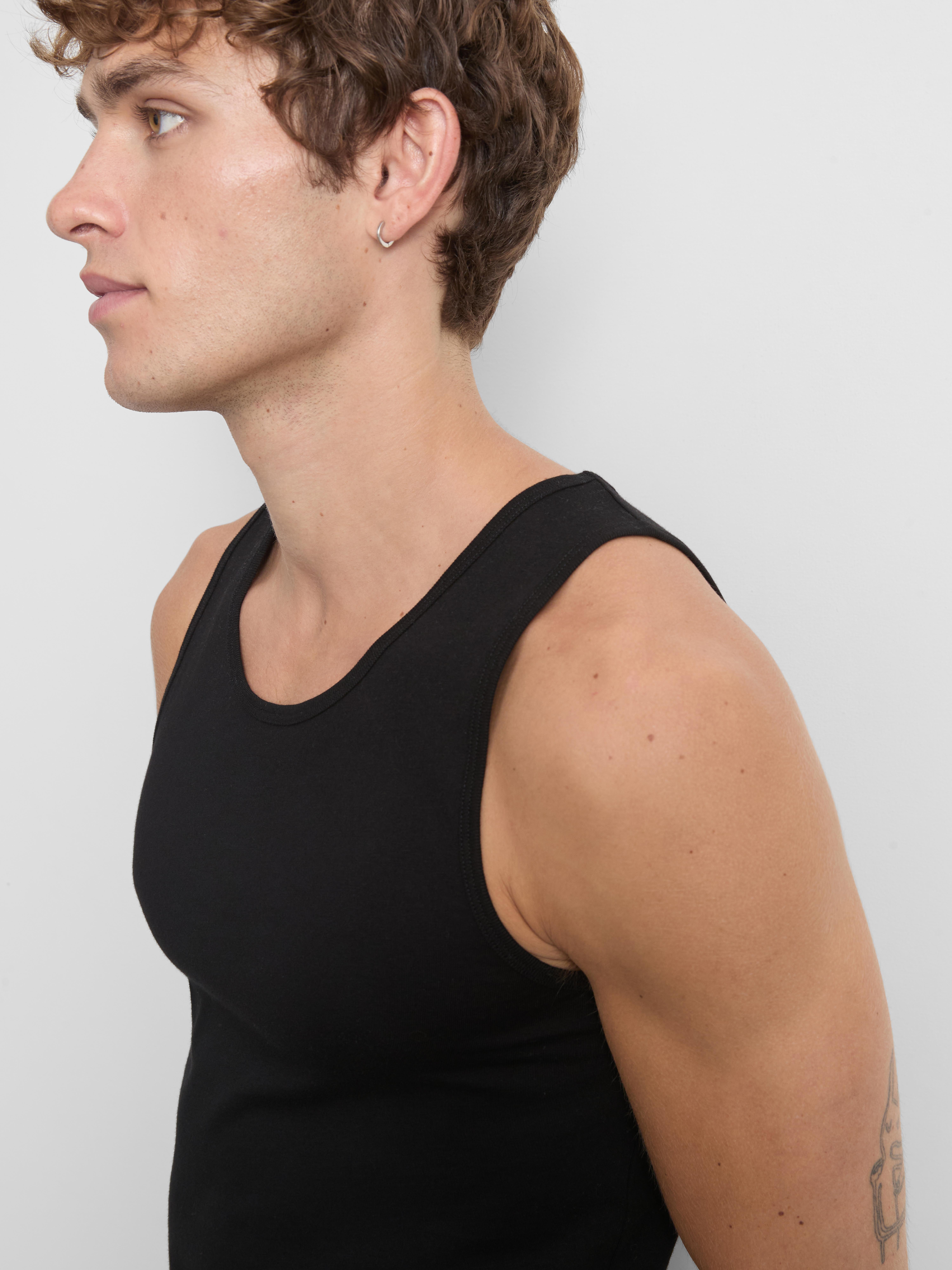 3-Pack Essential Tanks - Black