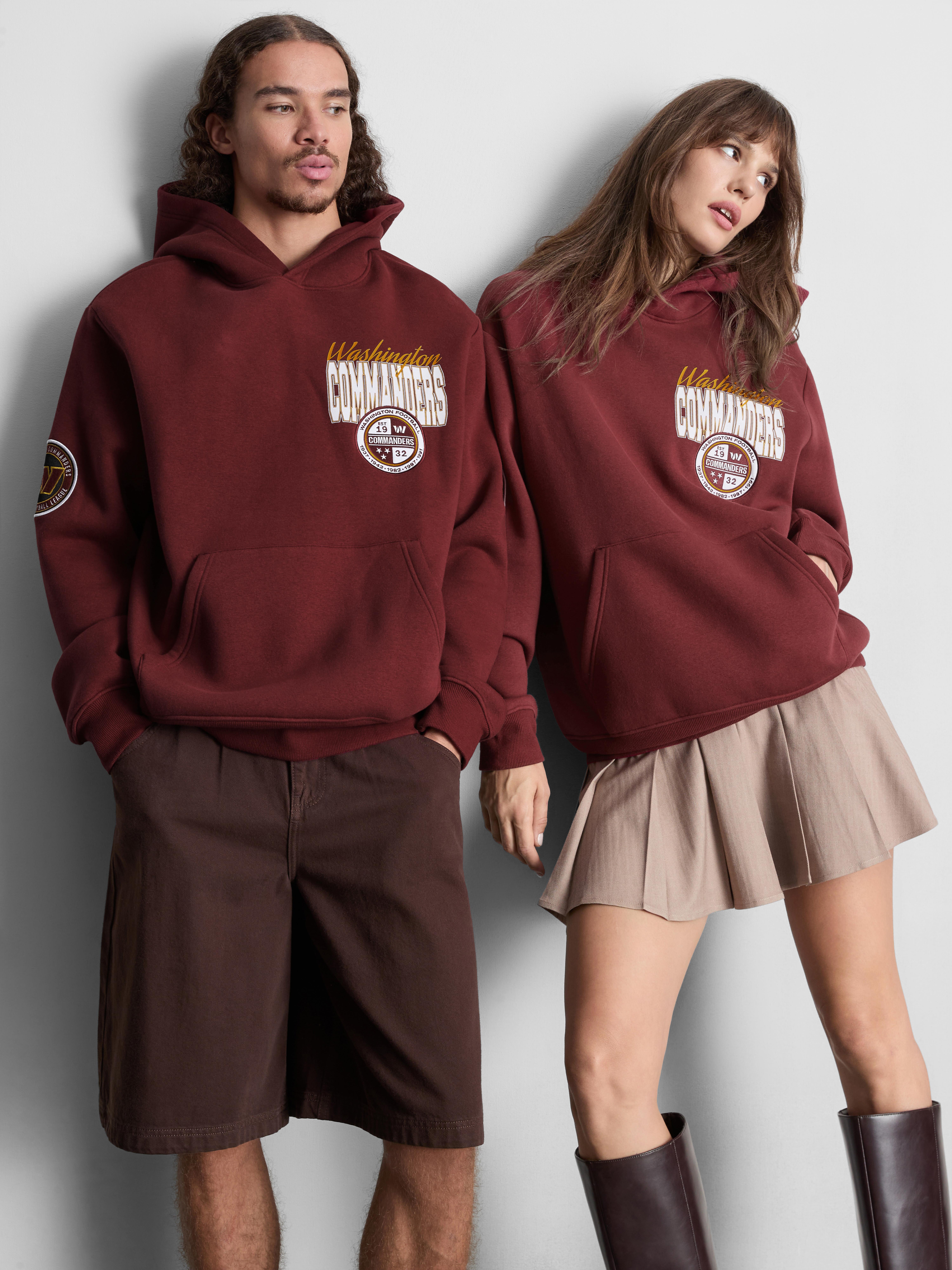 NFL Washington Commanders Cotton-Rich Hoodie - Burgundy