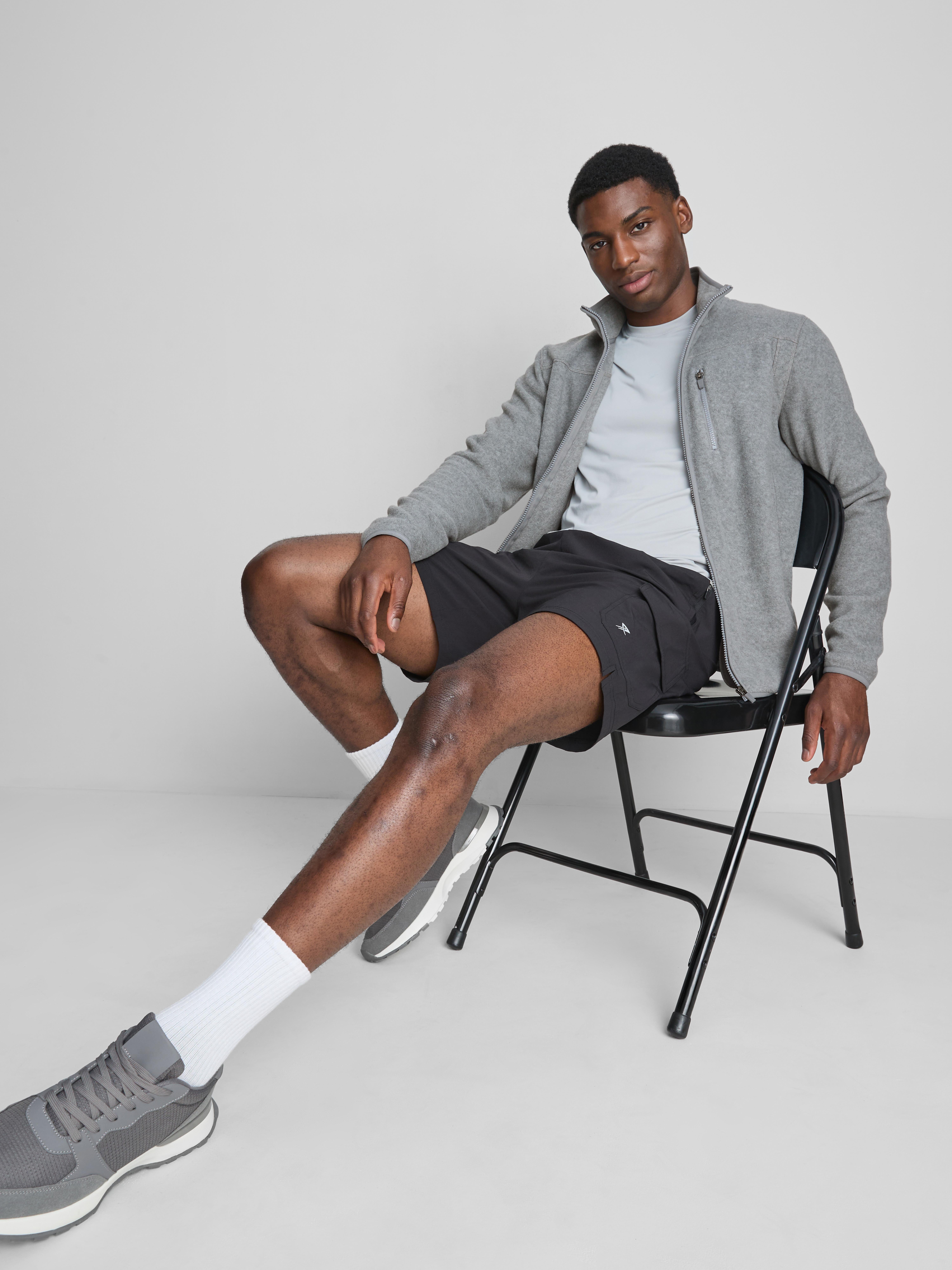 Zip-Up Fleece Jacket - Gray Heather