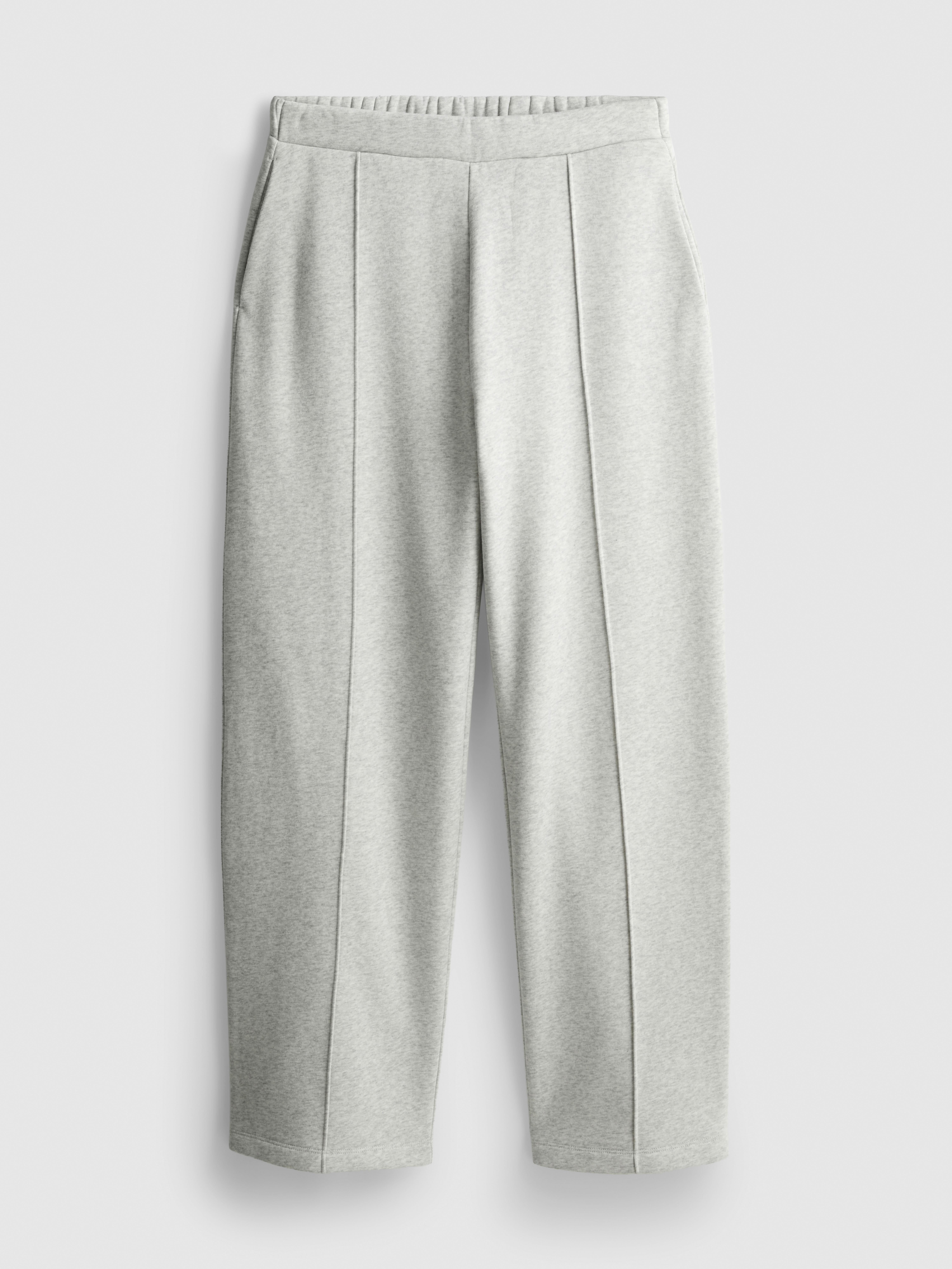 Cotton Rich Straight Leg Sweatpants - Gray
