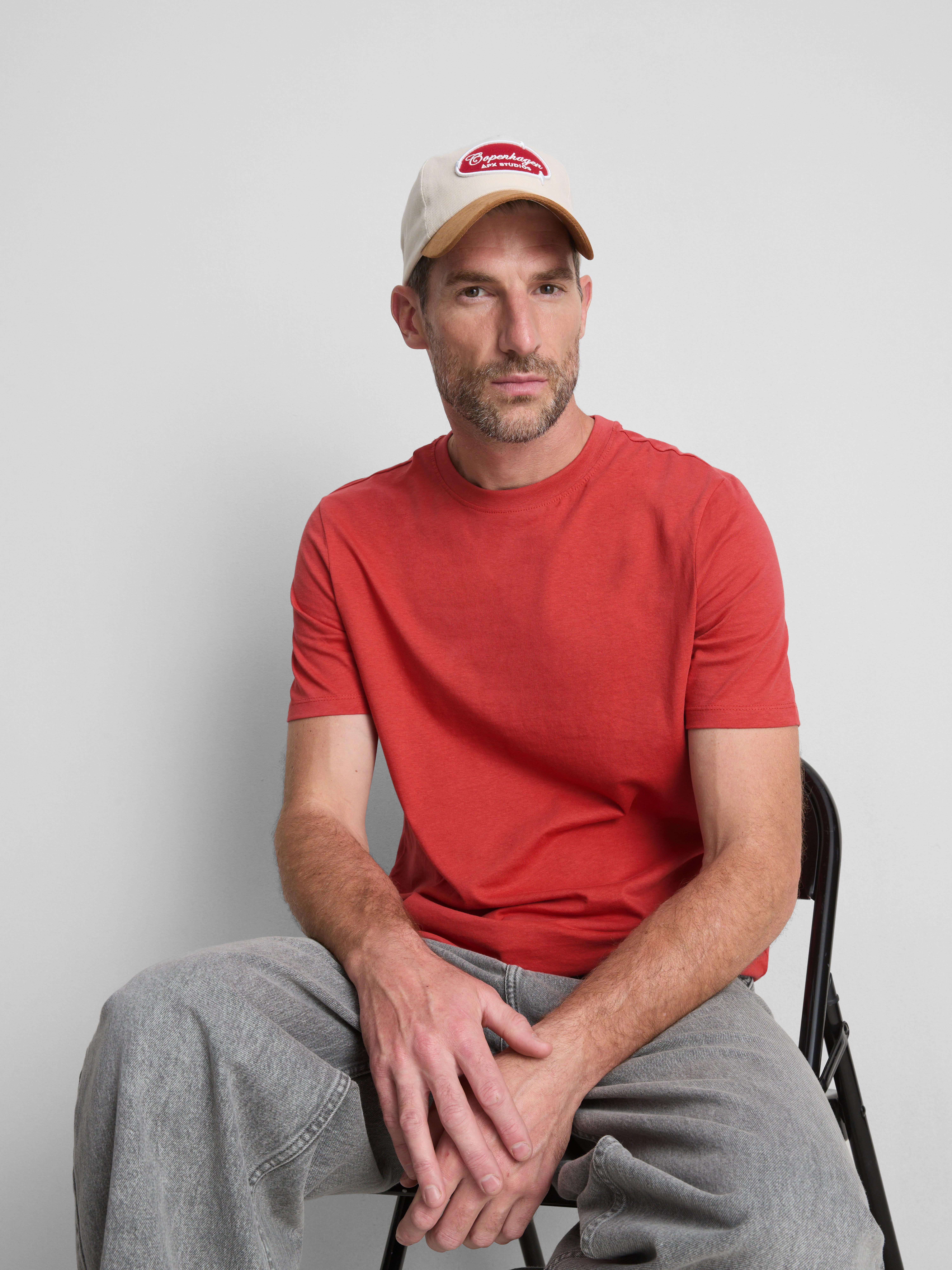 Regular Fit Short Sleeve T-Shirt - Coral