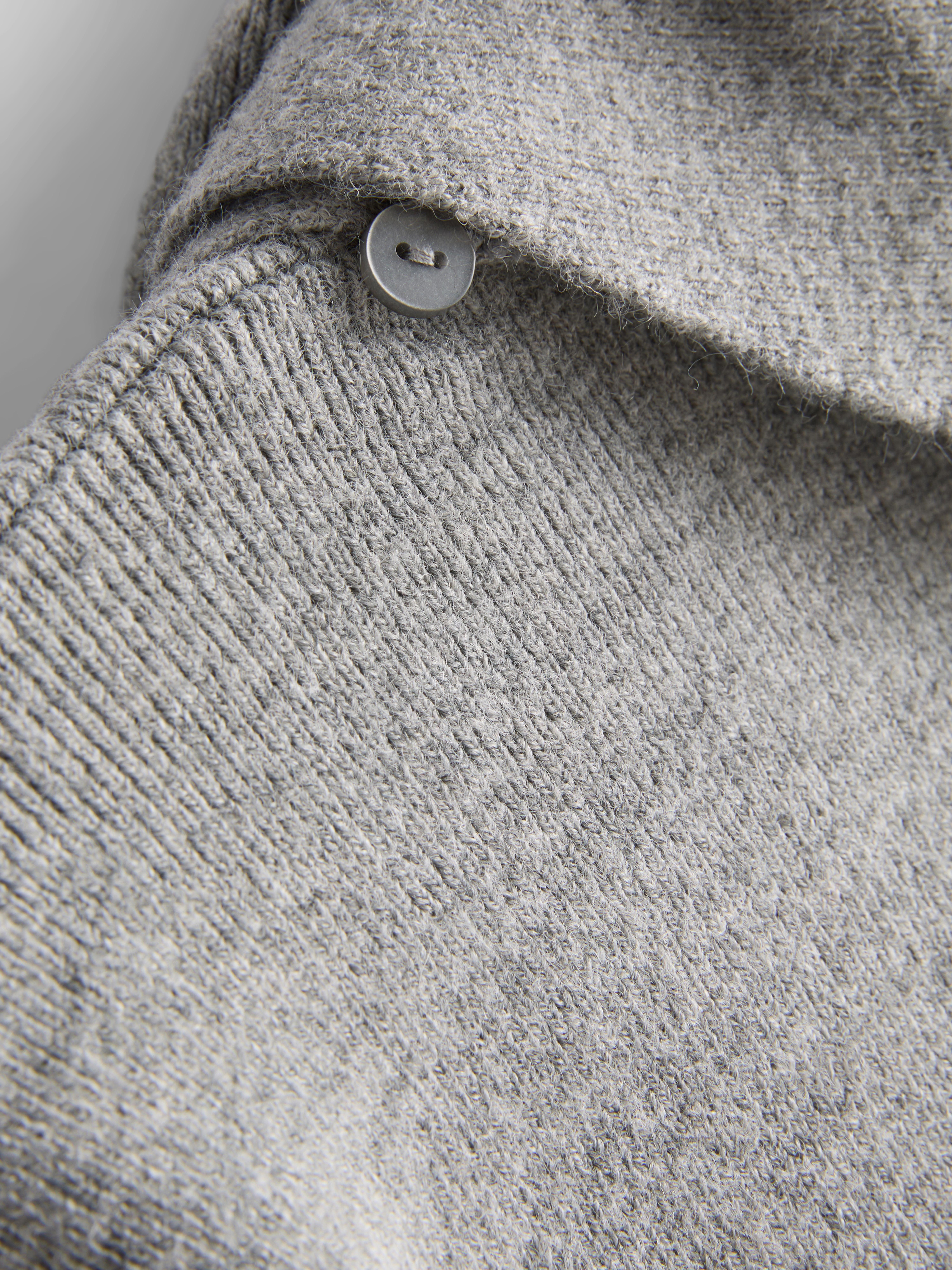 Paula Echevarría Scarf Detail Sweater - Gray Heather