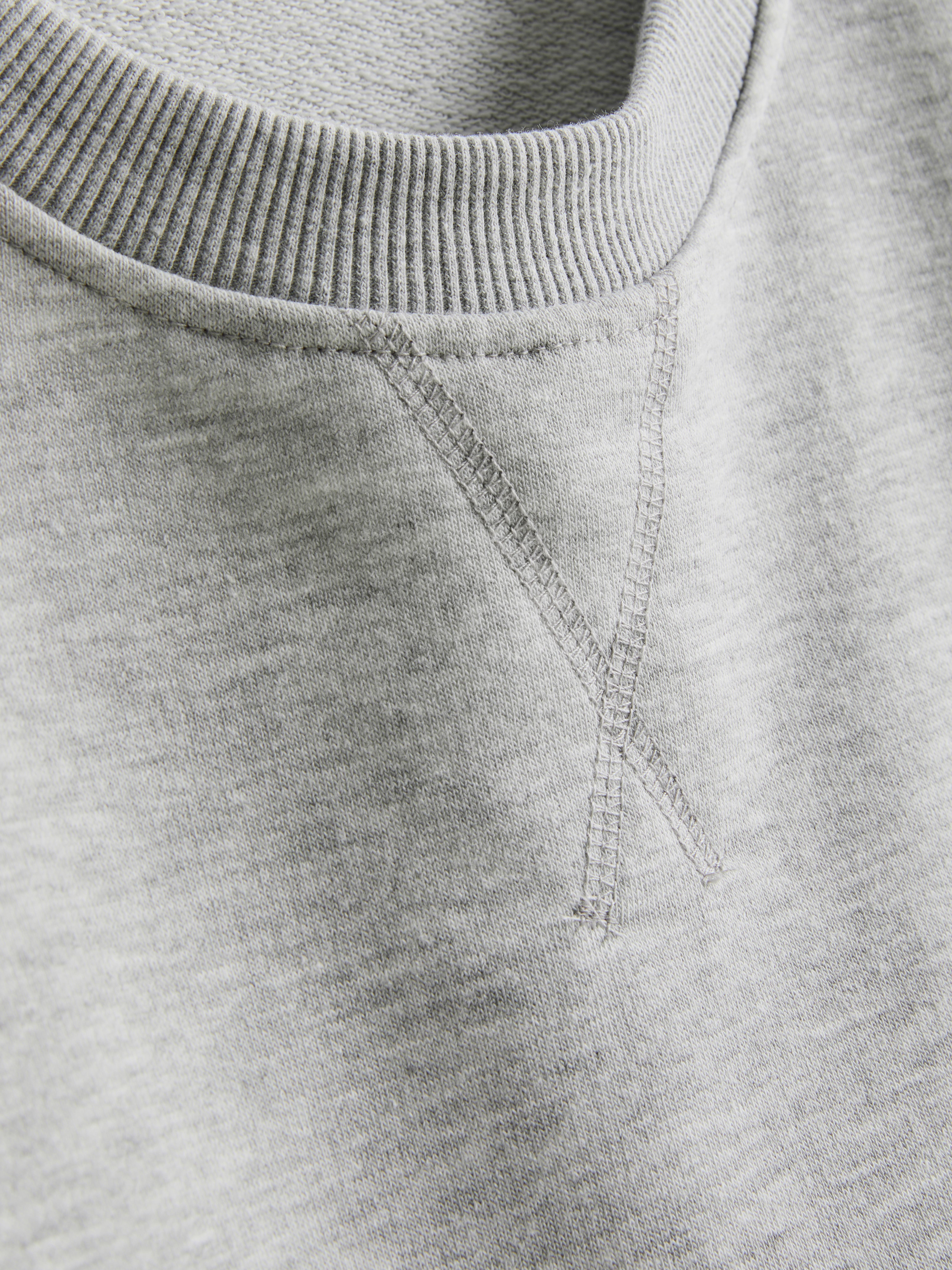 Dropped-Shoulder Airport Tee - Gray Heather