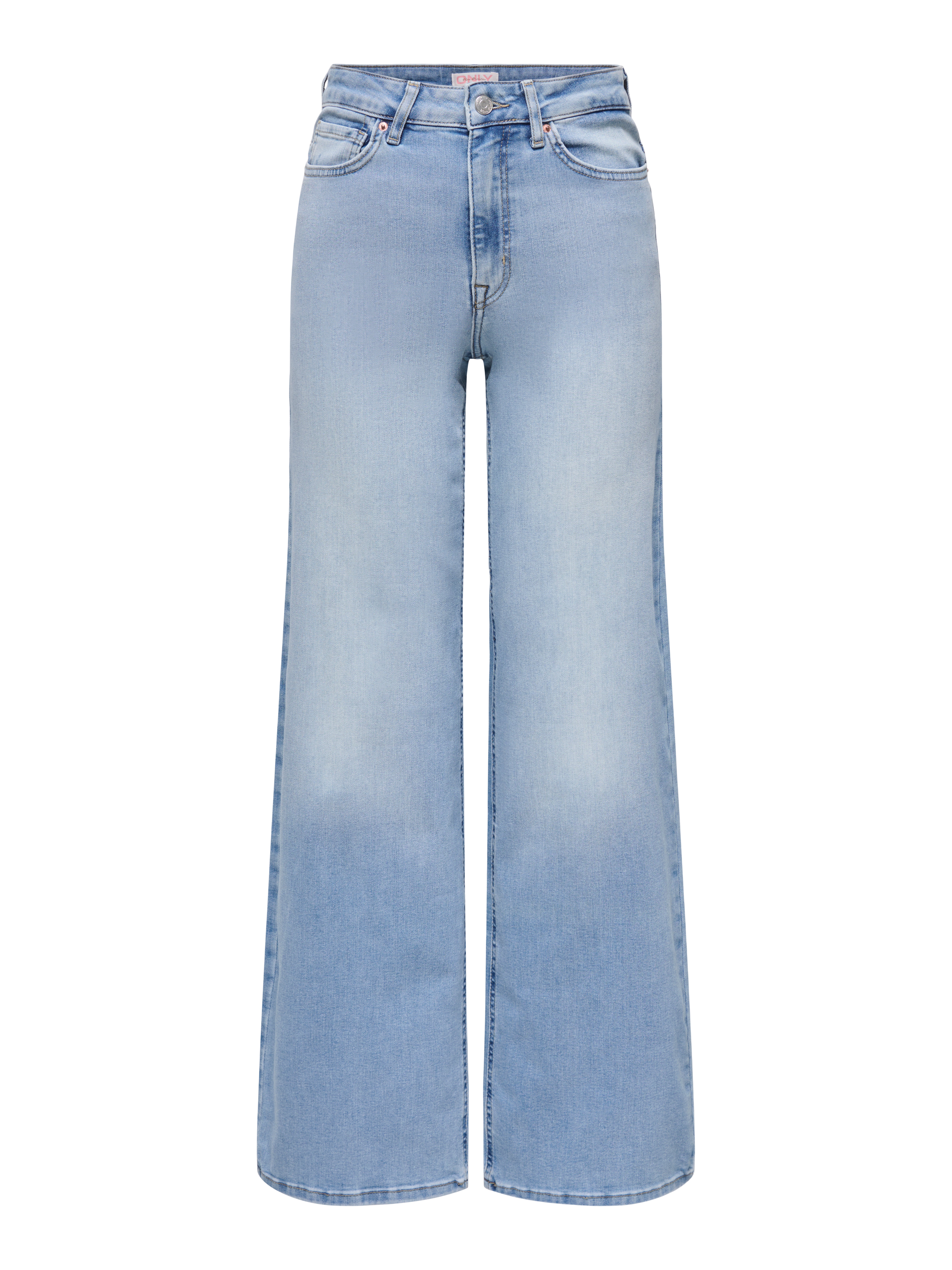 ONLMADISON High waist Wide Leg Fit Jeans Light Blue Denim