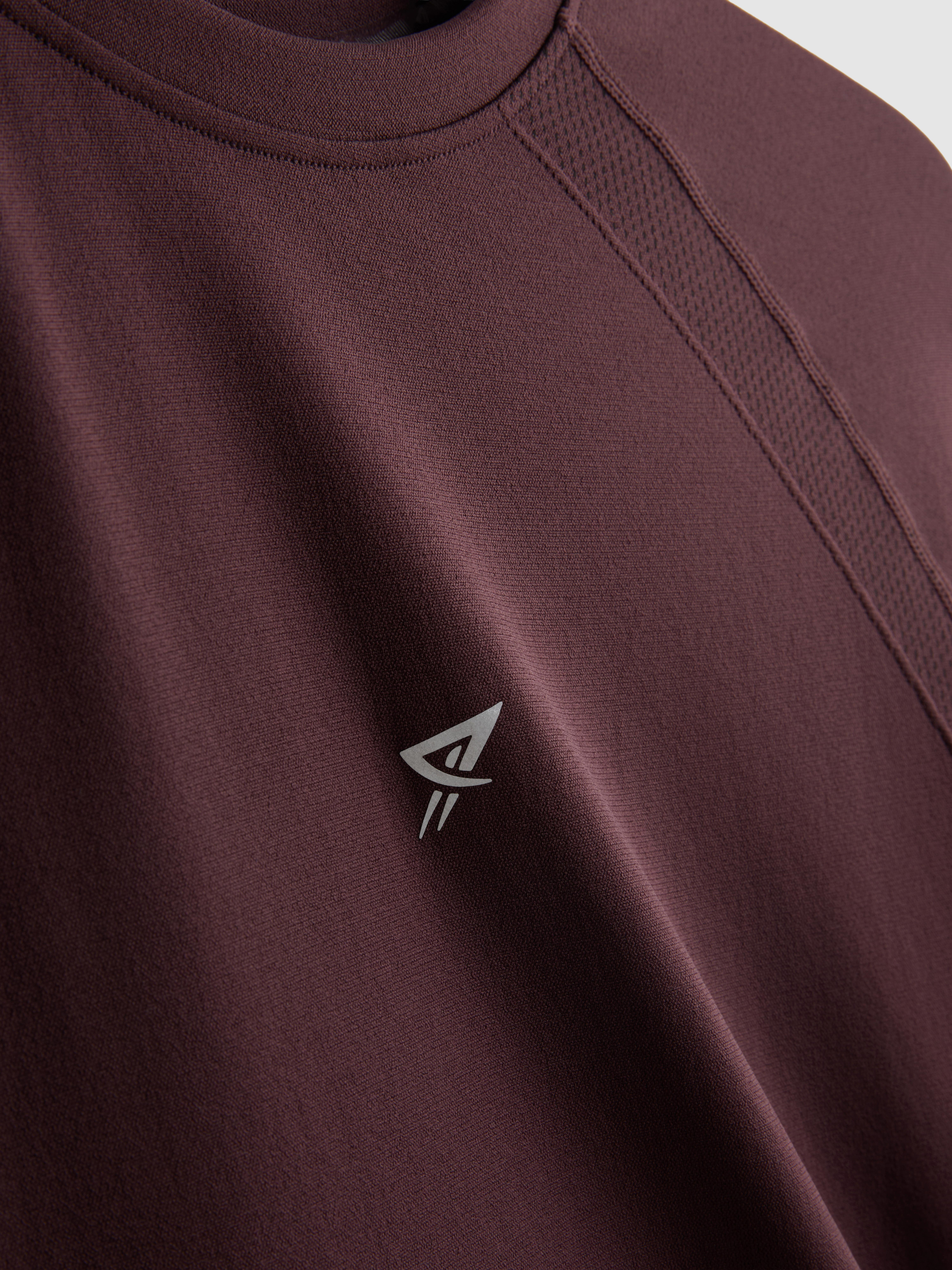 Seamless Gym T-Shirt - Burgundy