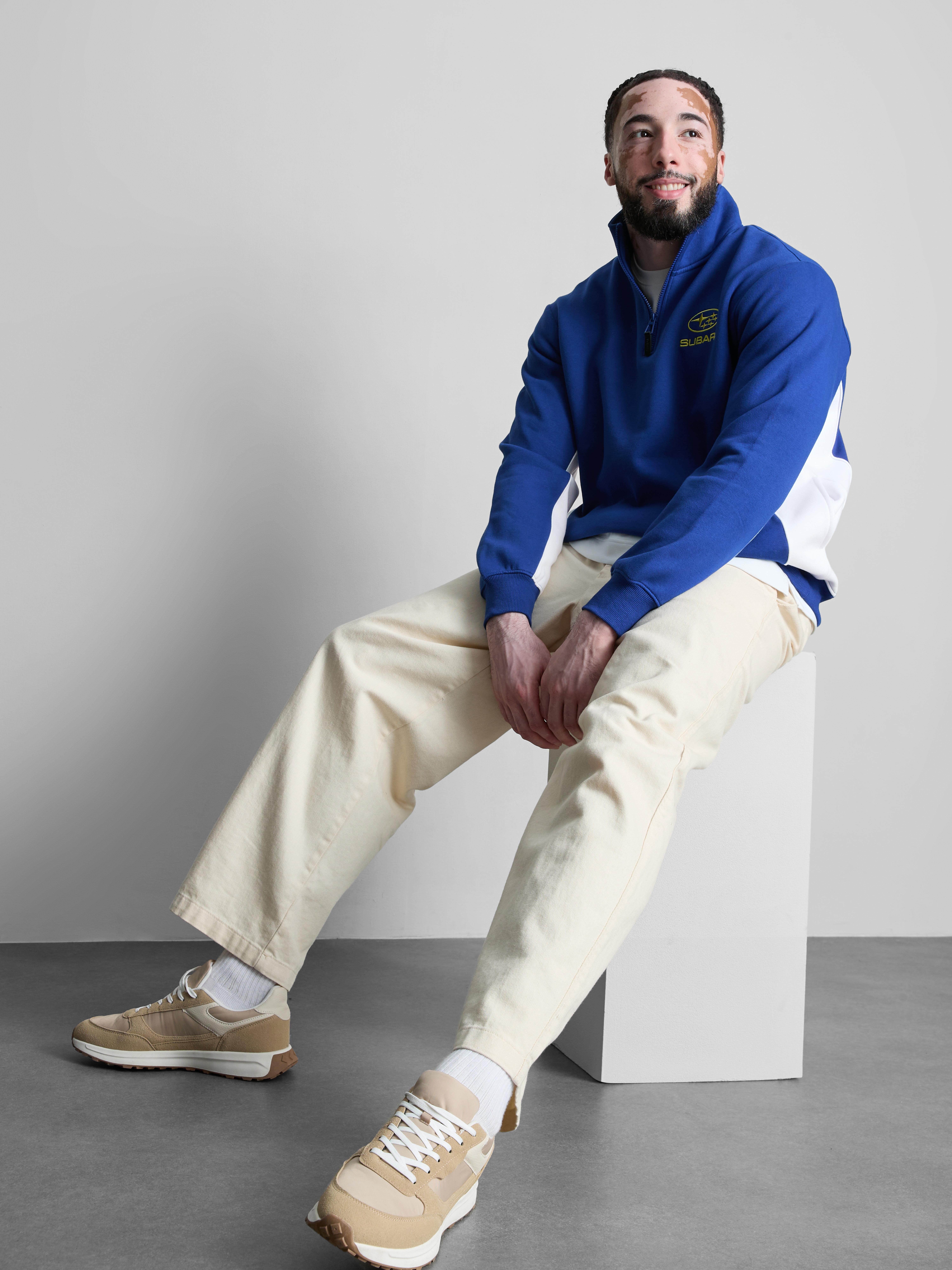 Subaru Quarter-Zip Sweatshirt - Blue