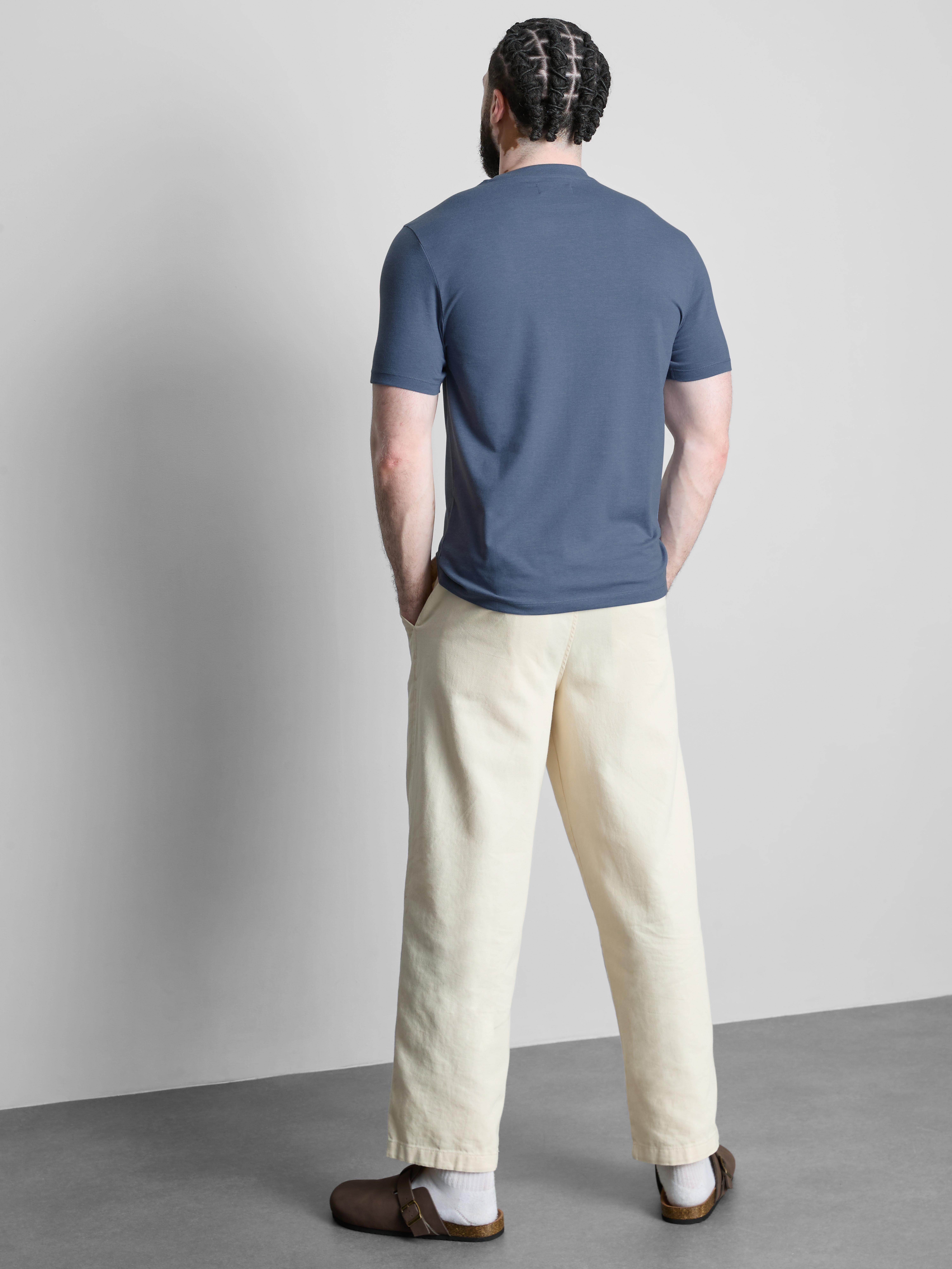 Relaxed Fit LYCRA® T-Shirt - Blue Heather