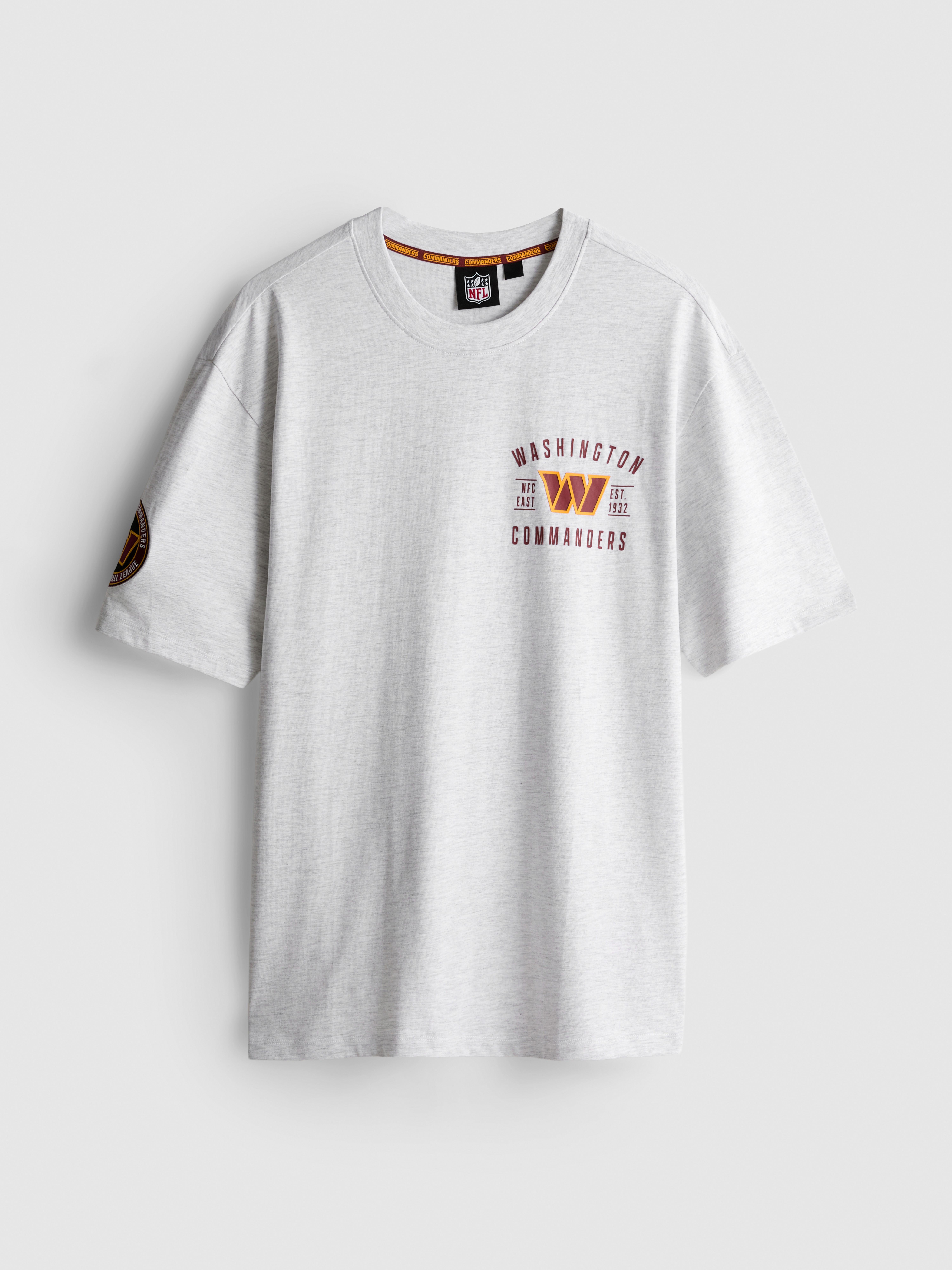 NFL Washington Commanders Pure Cotton Graphic T-Shirt - Gray Heather