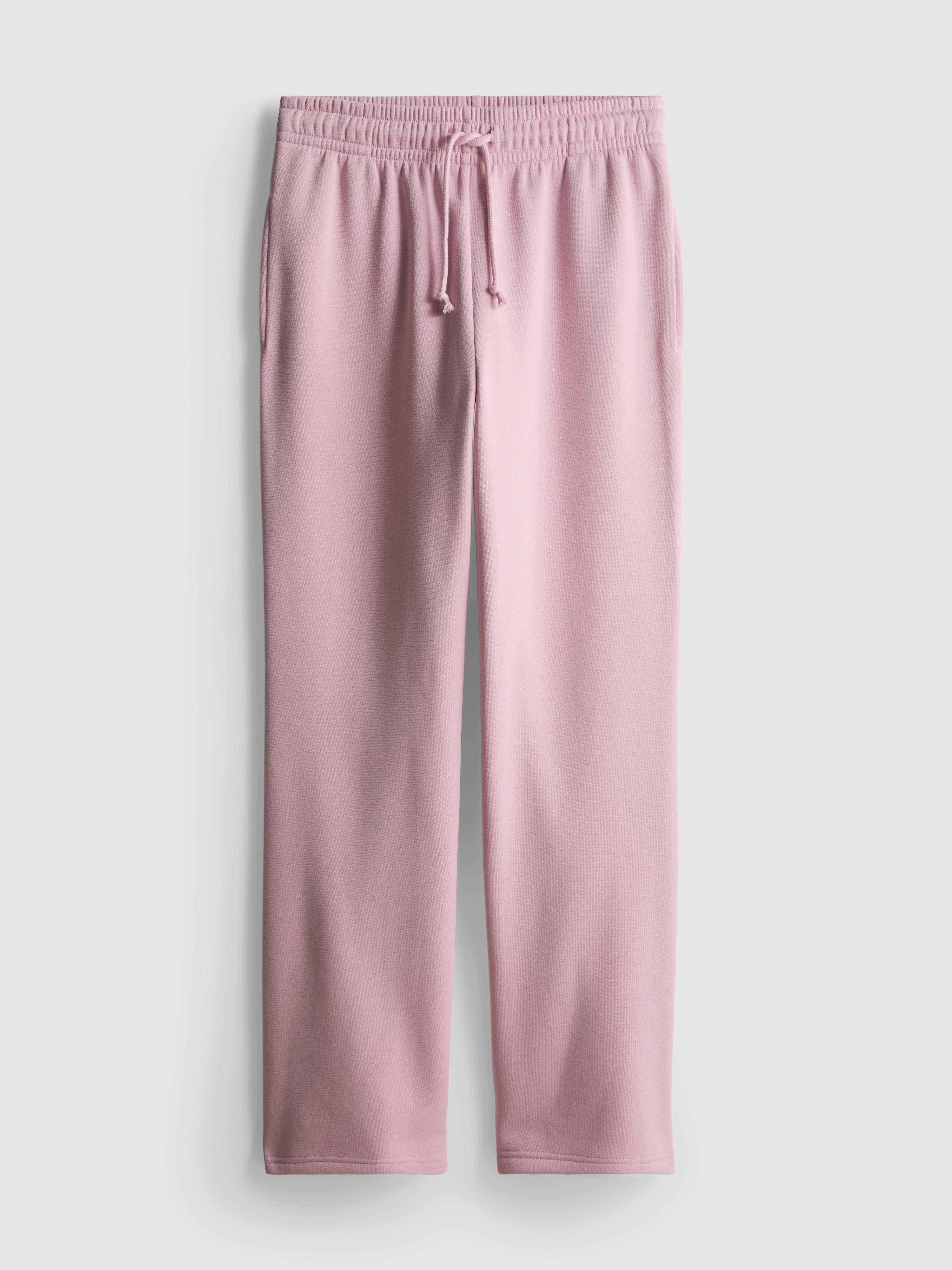 Cotton-Blend Straight-Leg Joggers - Light Pink