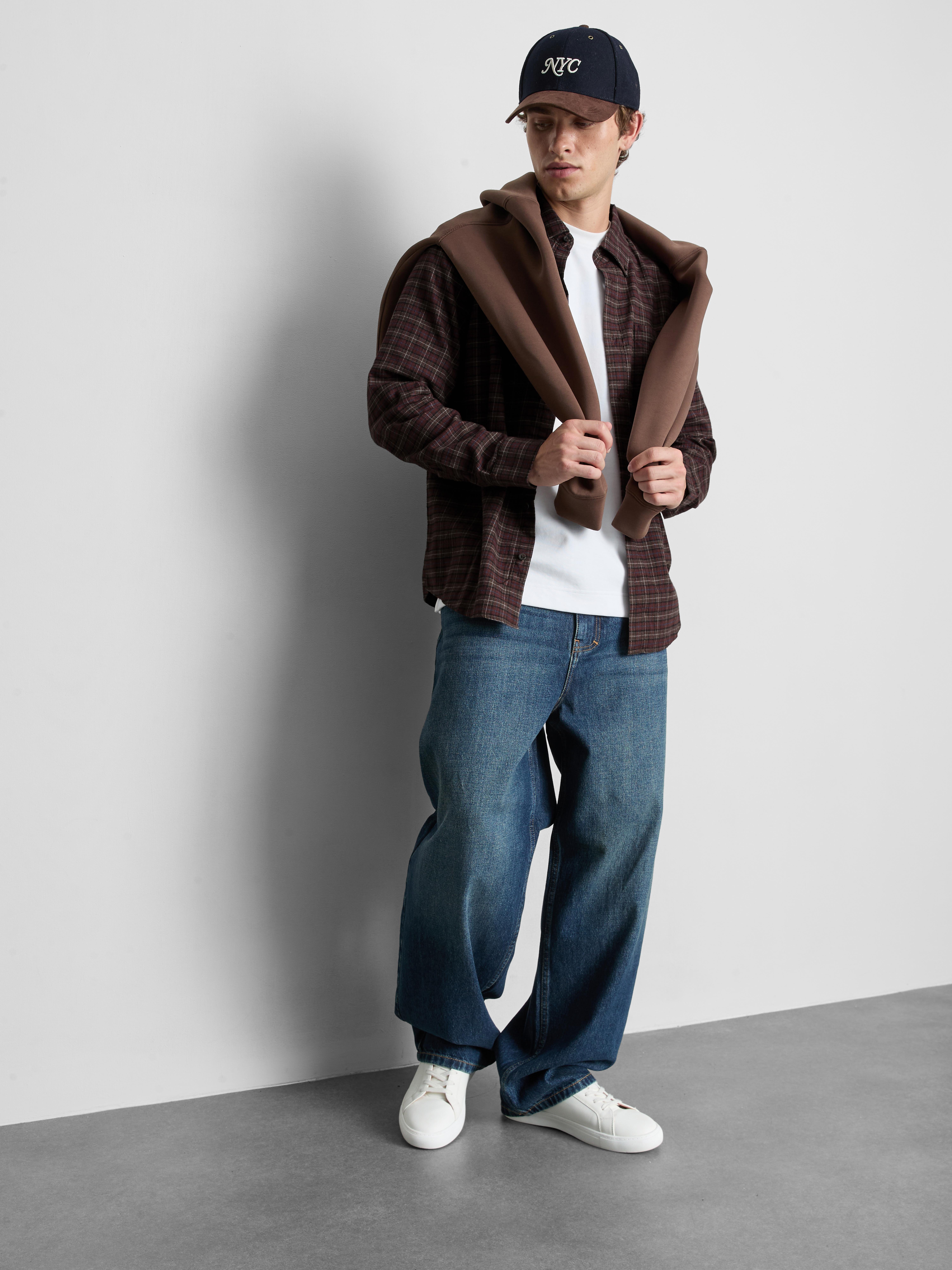 Pure Cotton Check Shirt - Red
