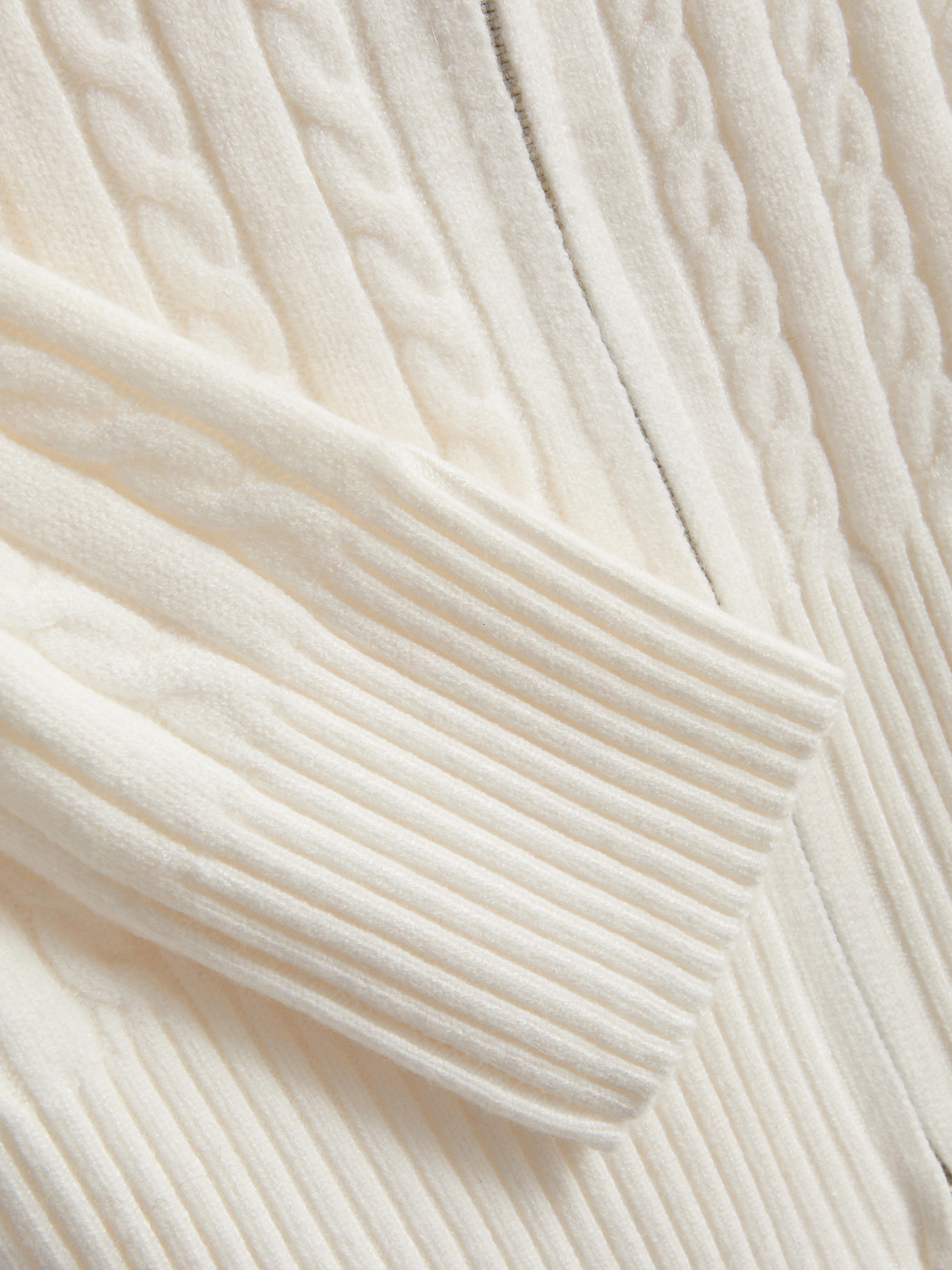 The Primark Scene | Cable Knit Zip-Up Hoodie - Cream