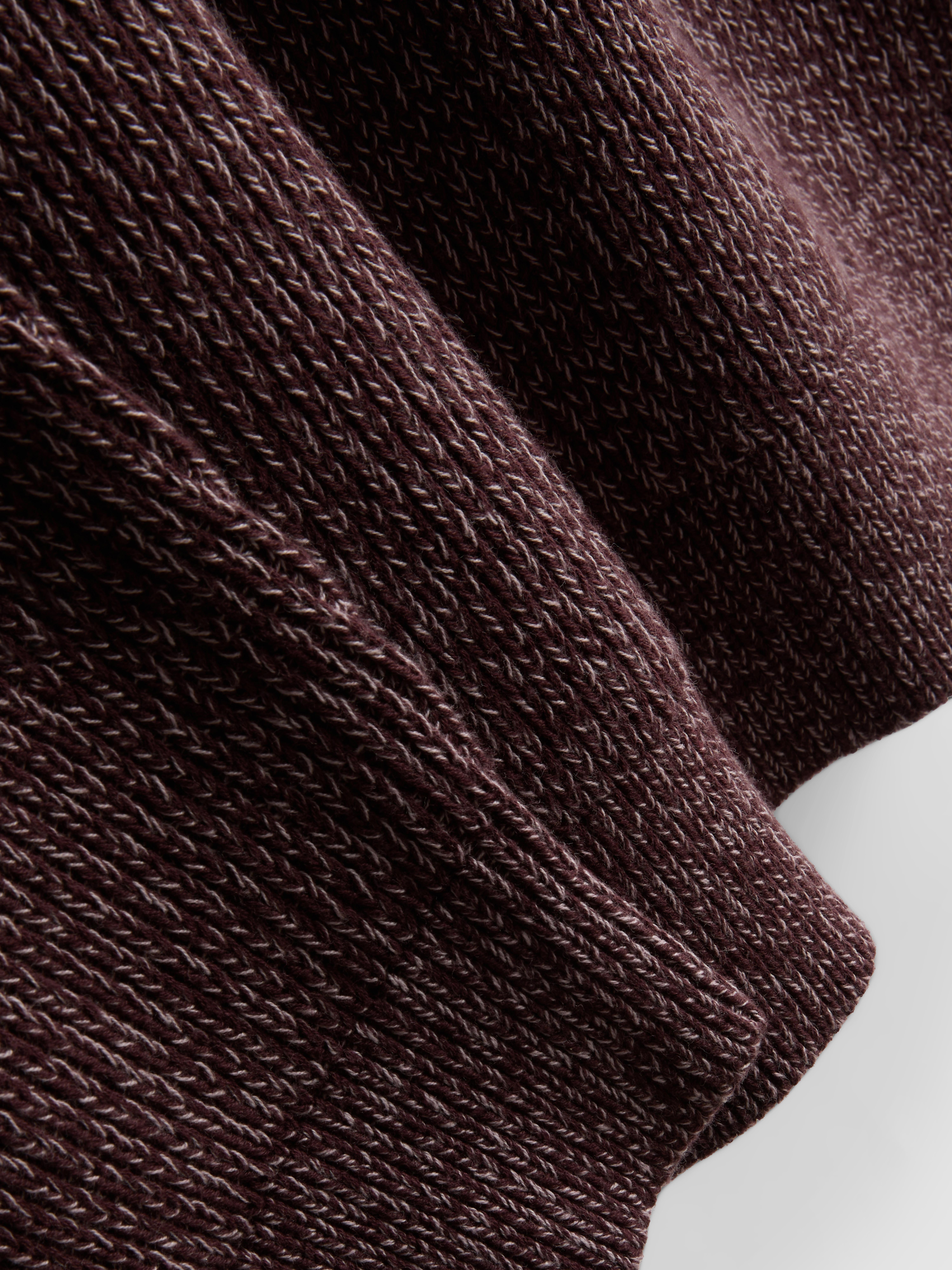 Cotton Rich Crew Neck Sweater - Red